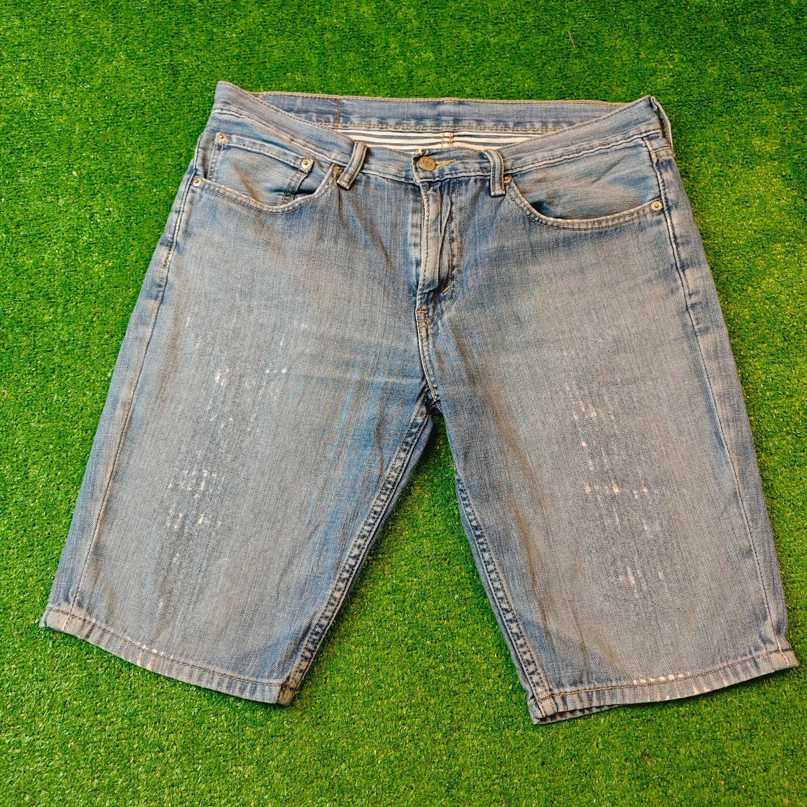 Levi's Levi's 511 Denim Shorts Mens W34 blue straight jorts Size US 34 / EU 50 - 2 Thumbnail