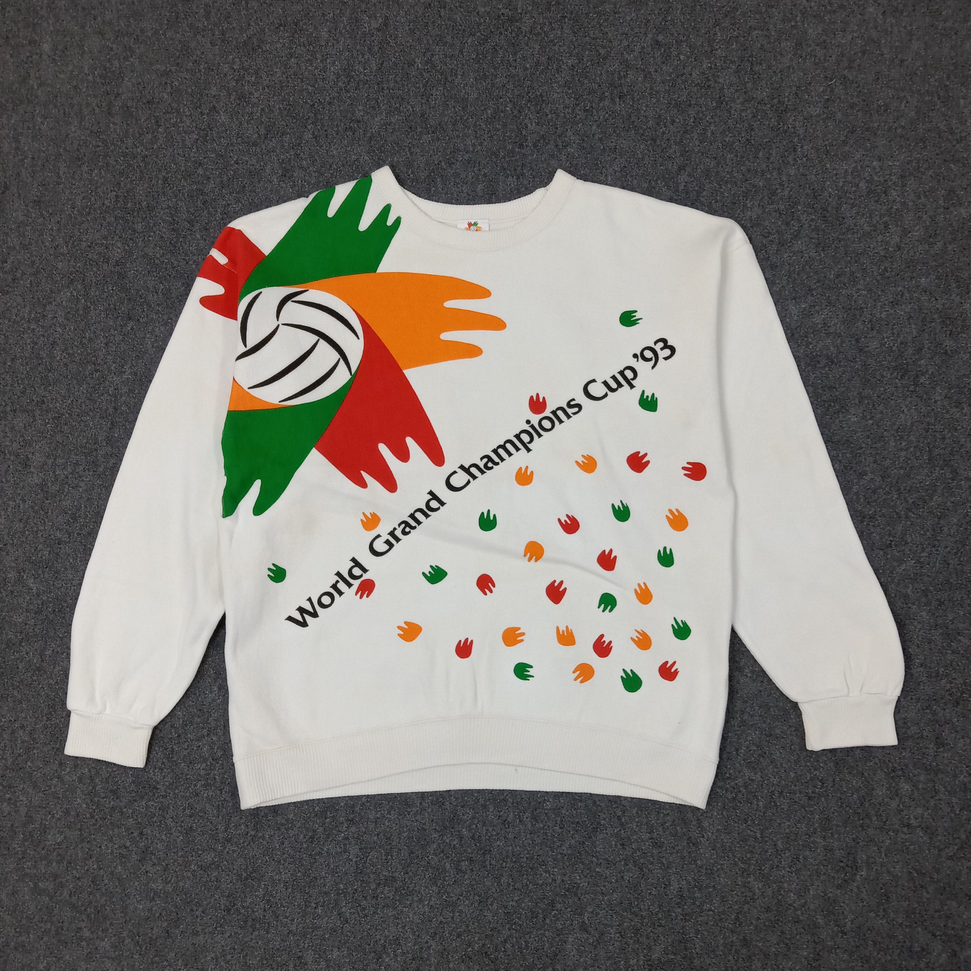 Japanese Brand World Grand ChampionsCup 93 Sport Style Sweatshirt C247N5 Size US L / EU 52-54 / 3 - 1 Thumbnail