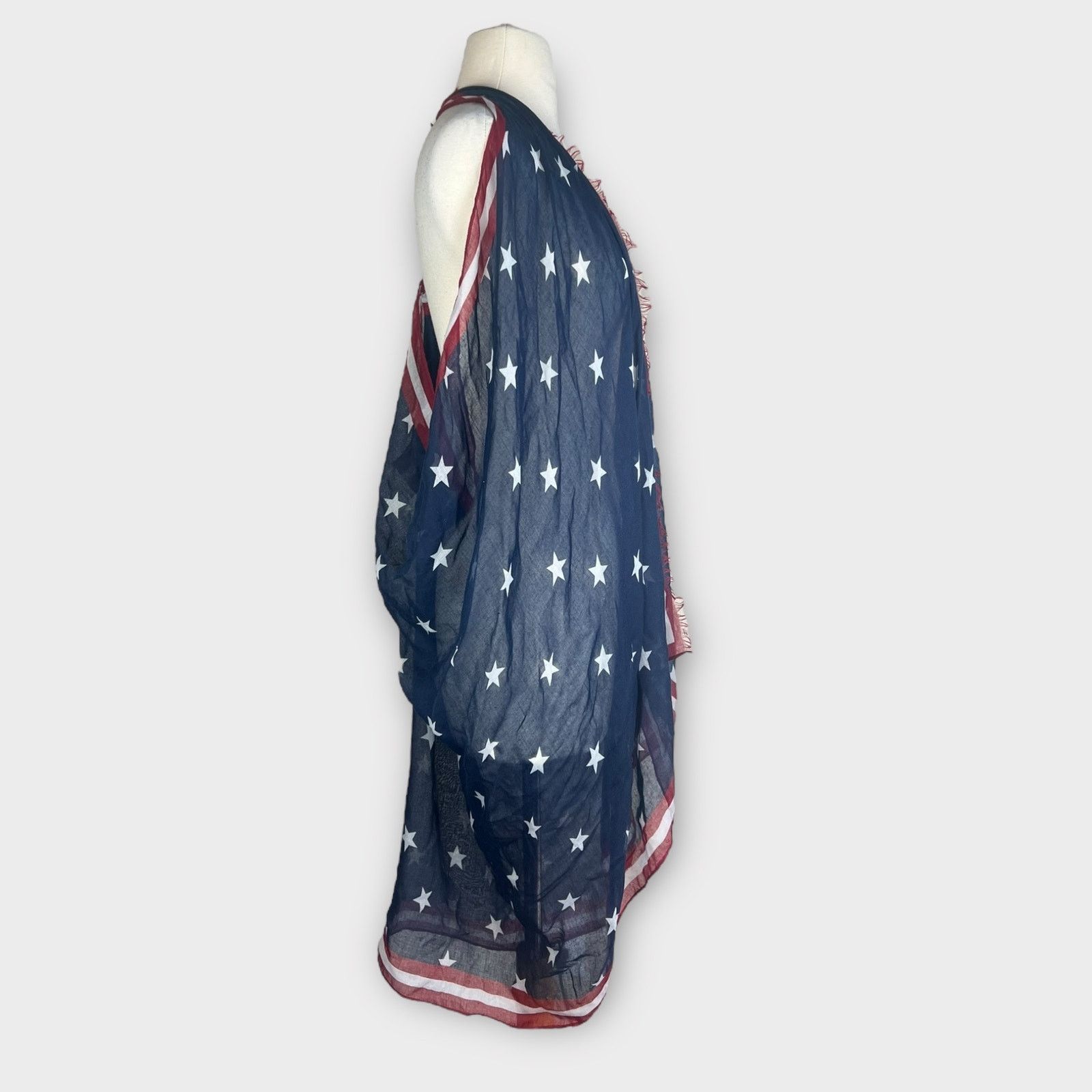 Mossimo Mossimo Women's Americana Layering Shawl/Kimono Patriotic Size ONE SIZE - 4 Thumbnail