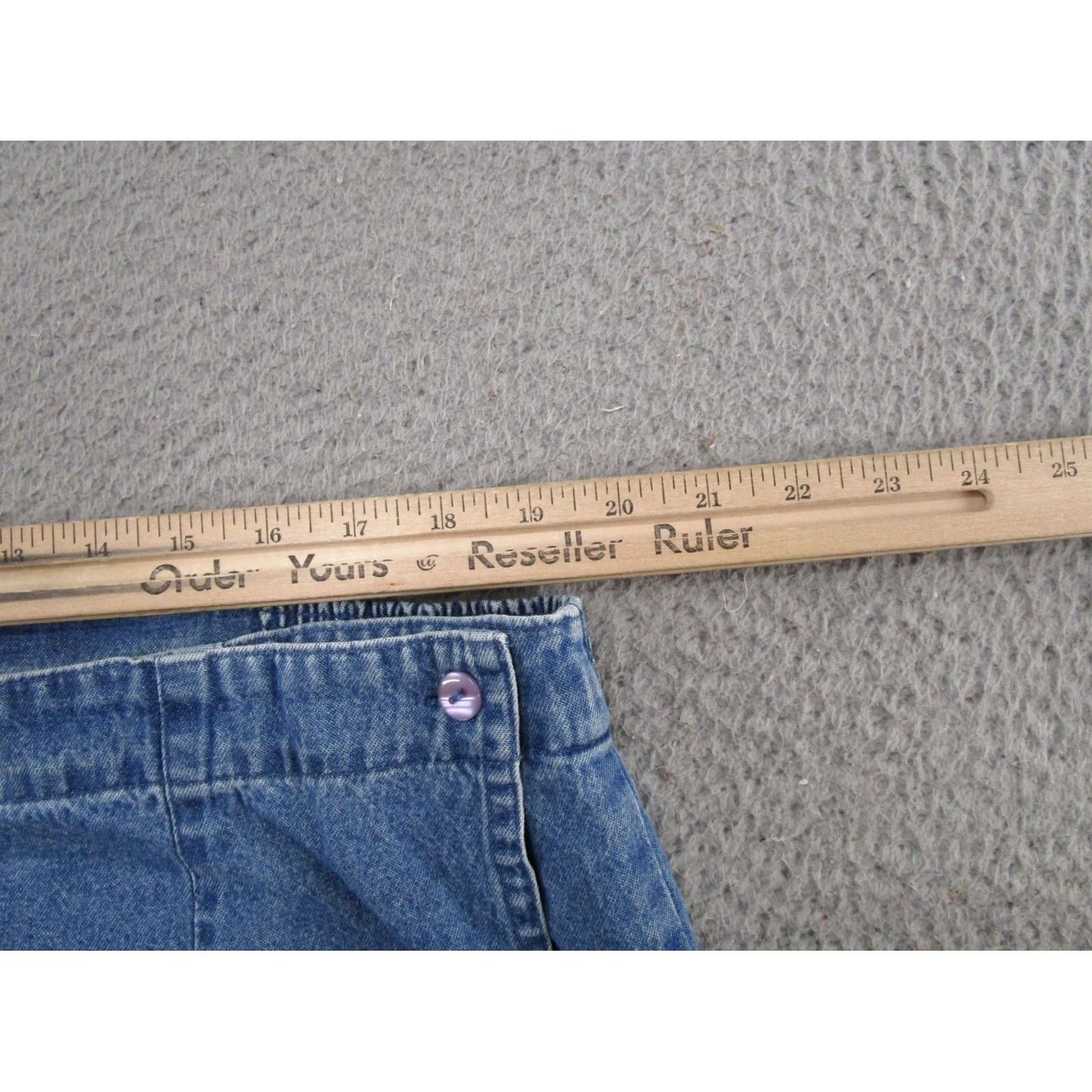 Vintage Vintage Casual Corner Denim Skirt 1X Midi A-Line Blue 90s 4th Of July Womens Size 40" / US 18 - 6 Thumbnail