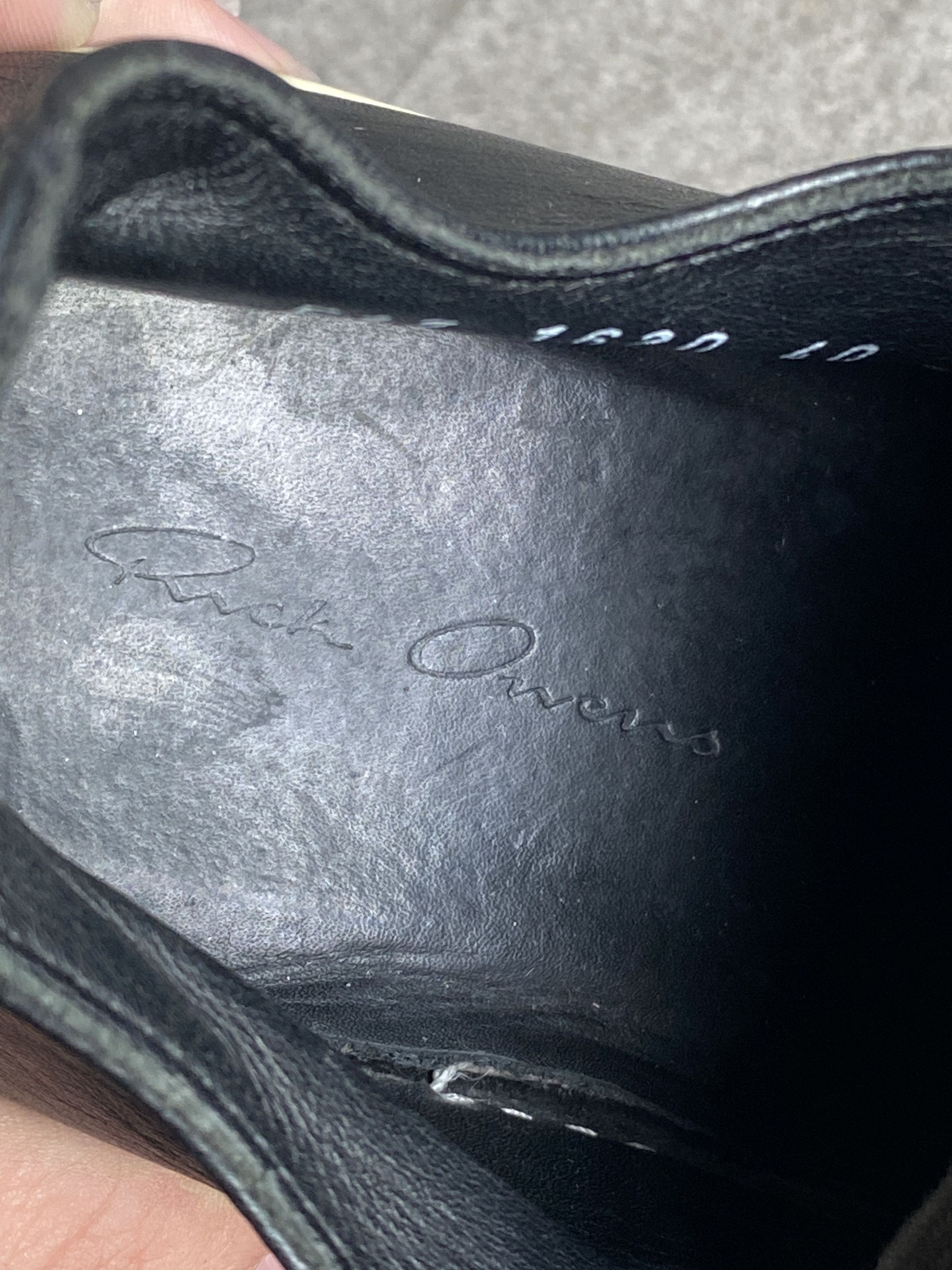 Rick Owens Rick Owens Low Sneaker Black Leather Milk Toe EU40 Size US 7 / EU 40 - 11 Thumbnail