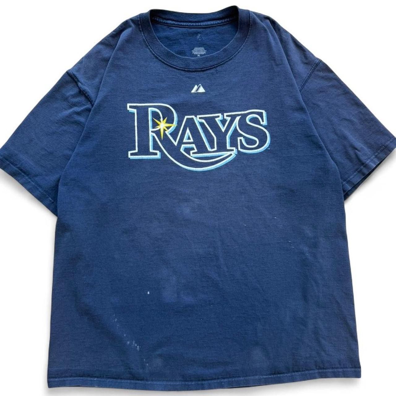Majestic Vintage Tampa Bay Rays Baseball Tee Evan Longoria Size US XL / EU 56 / 4 - 2 Thumbnail