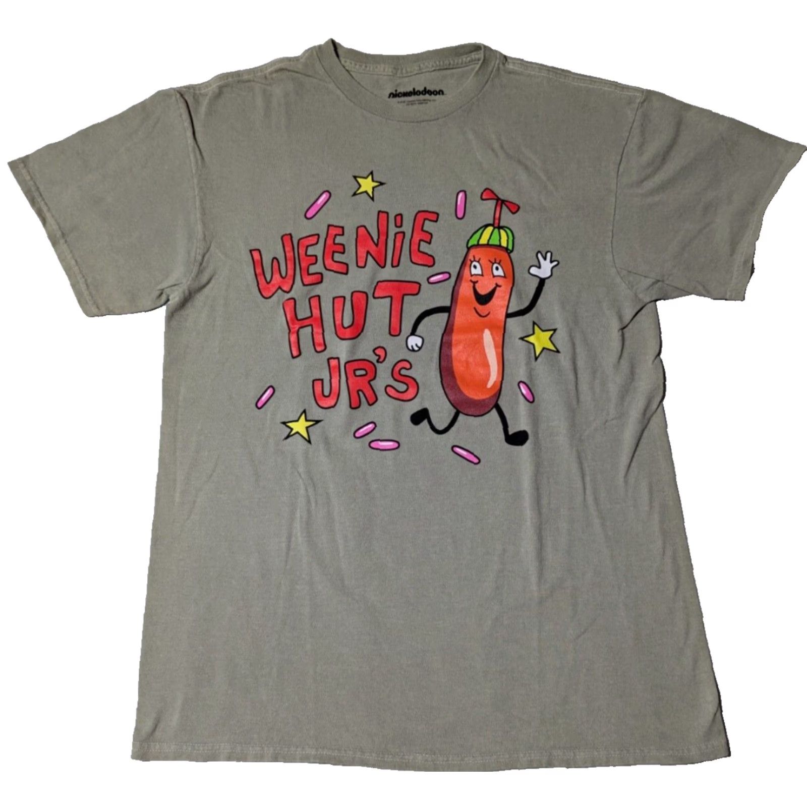 Nickelodeon NIckelodeon Men Medium Green 100% Cotton Double-Sided WEENIE HUT JR'S T-Shirt Size US M / EU 48-50 / 2 - 2 Thumbnail