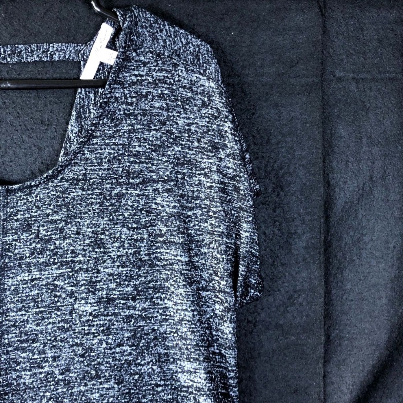 Express Express 111 Womens Shirt Black Gray Open Back Short Sleeve Stretch Small Shirt Women Regular XS? Size S / US 4 / IT 40 - 5 Thumbnail