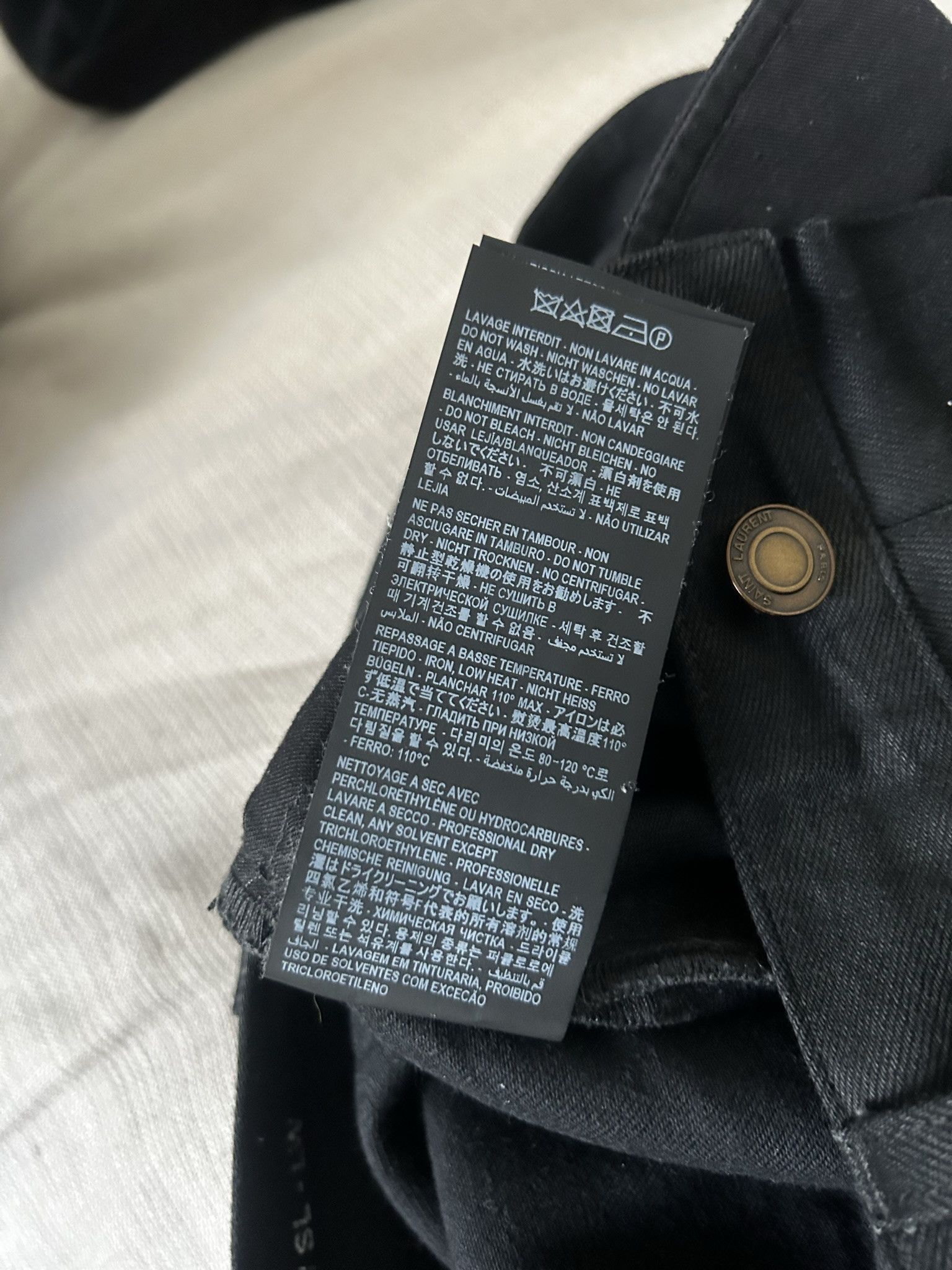 Saint Laurent Paris Saint Laurent waxed slim jeans Size US 32 / EU 48 - 11 Thumbnail
