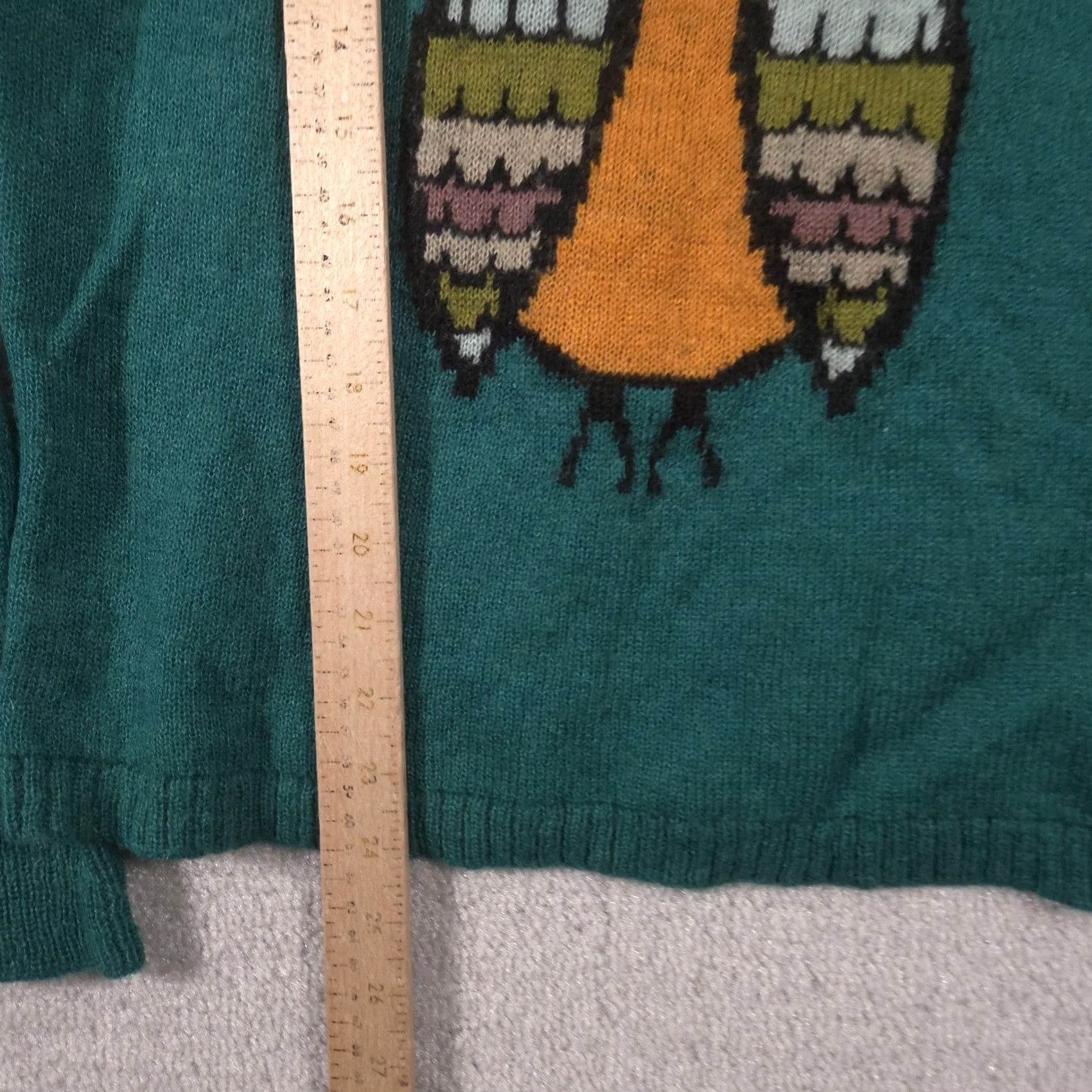 Vintage Woolrich Sweater Womens L Green Owl Graphic Crew Neck Mohair Blend Knit Size L / US 10 / IT 46 - 7 Thumbnail