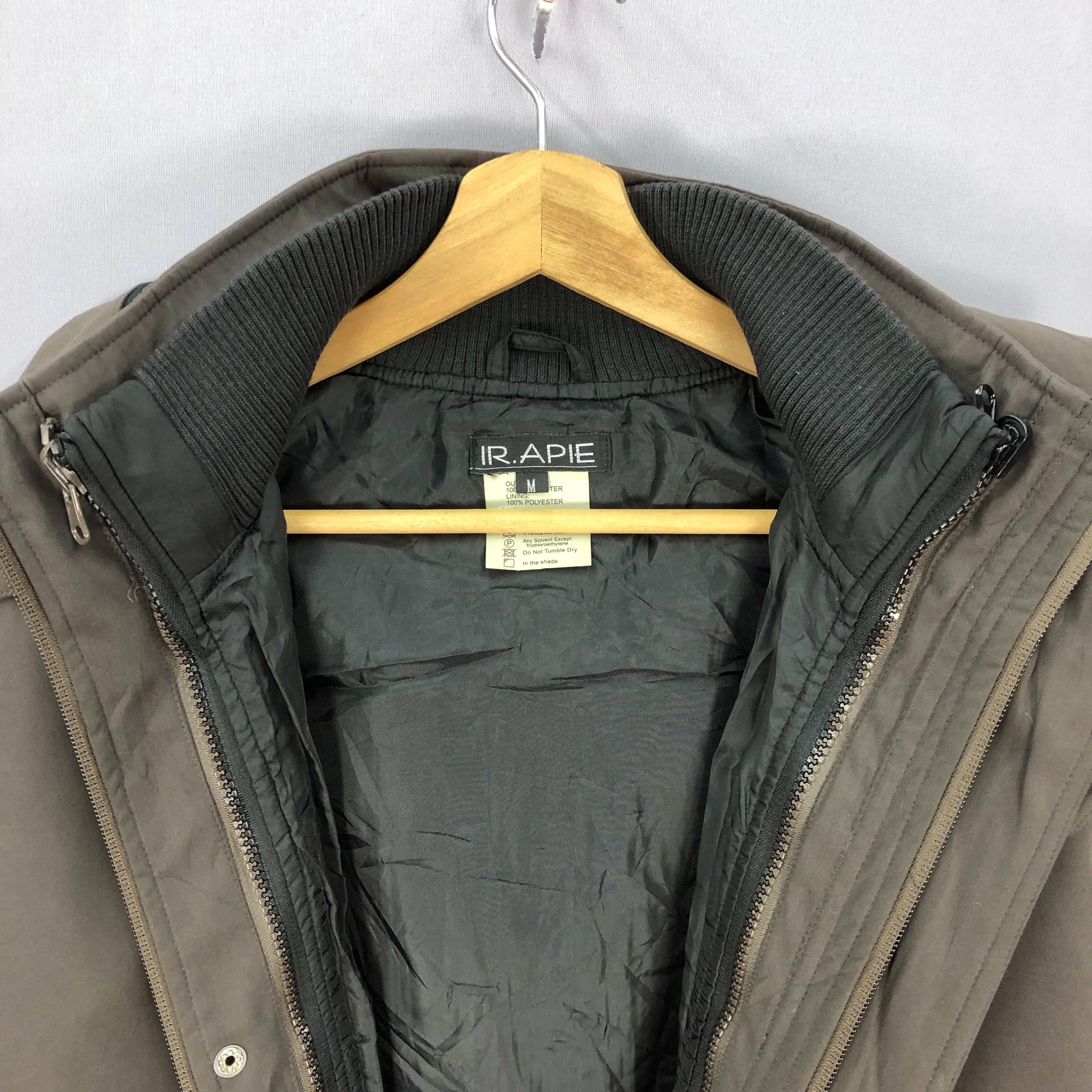 Japanese Brand Vintage IR Apie Windbreaker Hoodie Puffer Jackets Size US XL / EU 56 / 4 - 10 Thumbnail