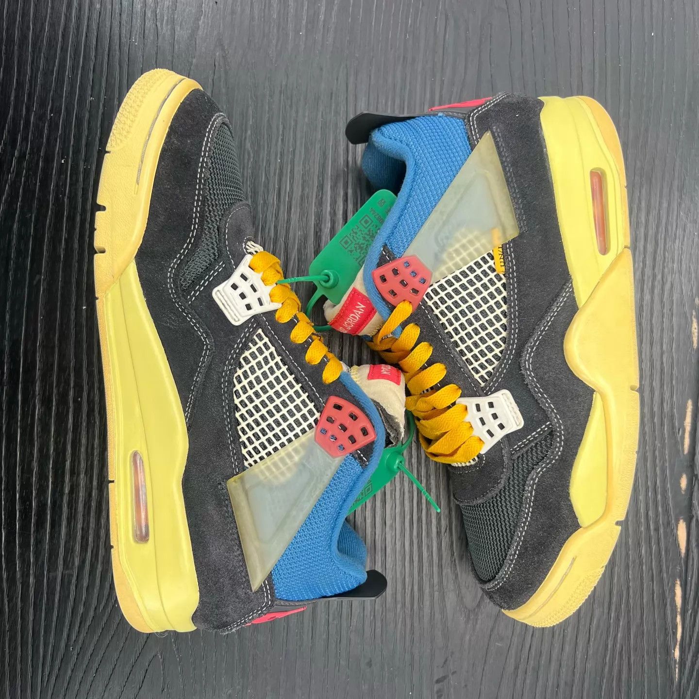 Nike AJ4 Union Black Blue 42 Box New Size US 9 / EU 42 - 3 Thumbnail