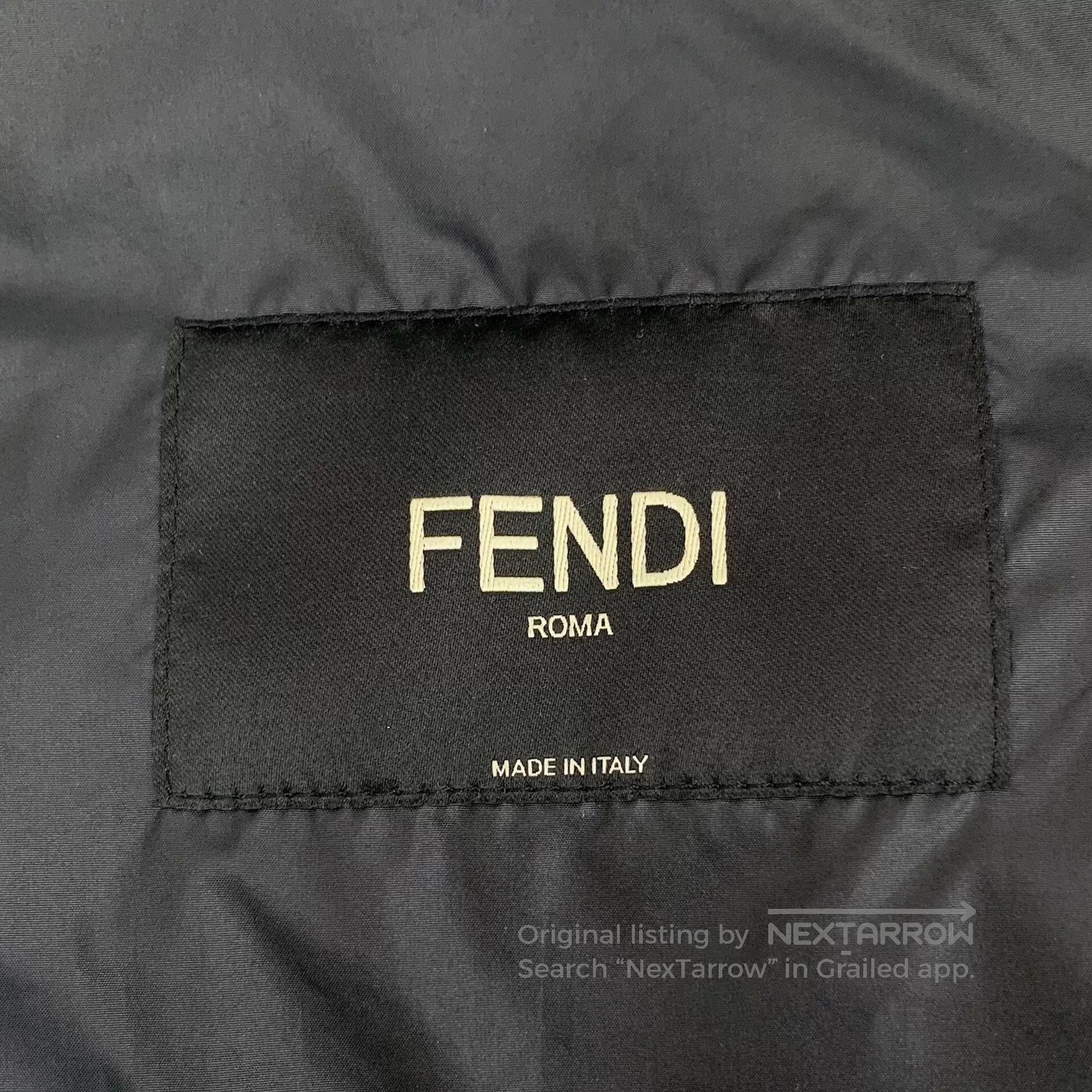 Fendi Fendi Black Logo Down Jacket. Size US M / EU 48-50 / 2 - 5 Thumbnail