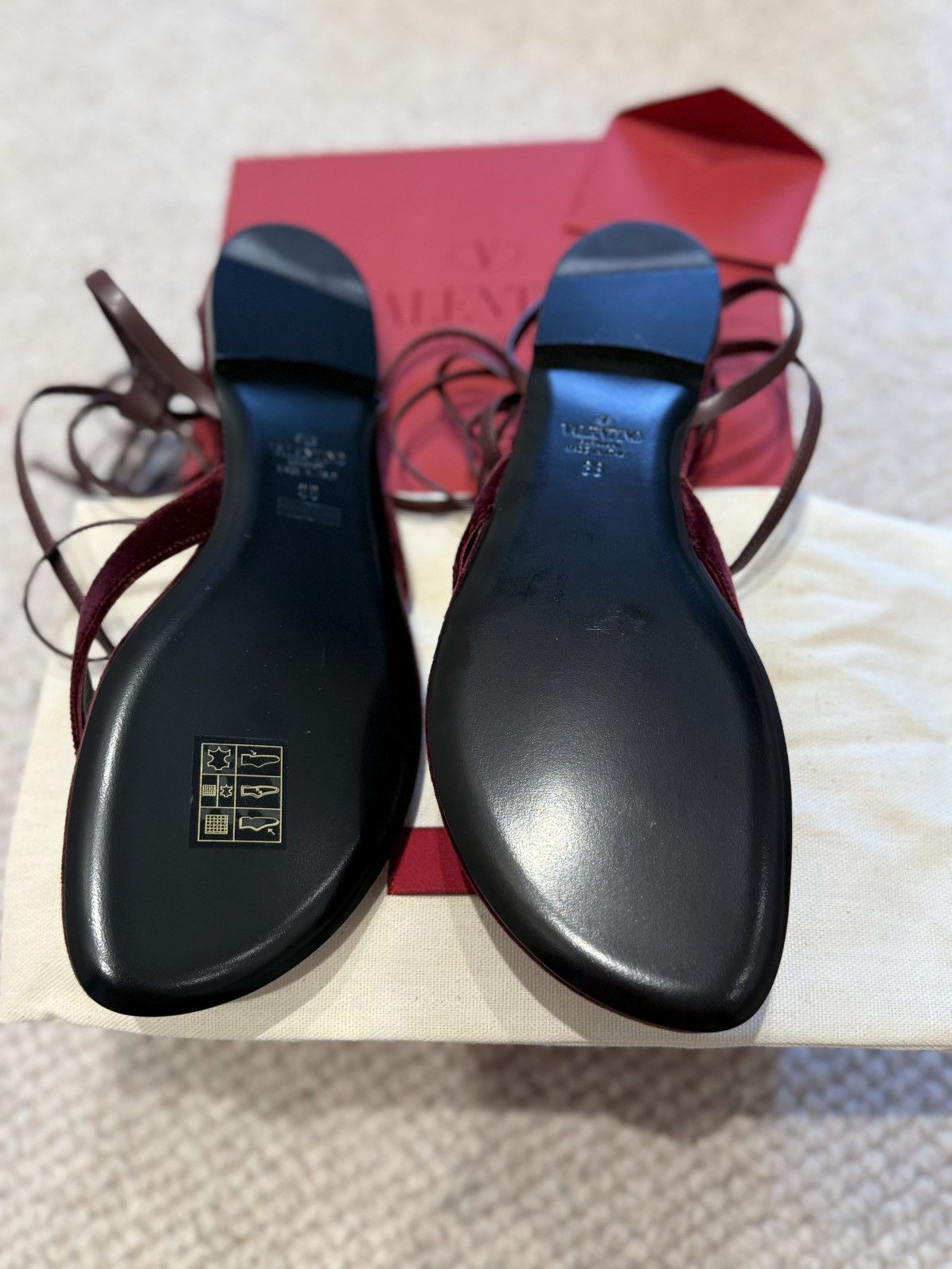 Valentino Valentino Garavani Sandal Roman Stud - Rubin Size US 8 / IT 38 - 8 Thumbnail