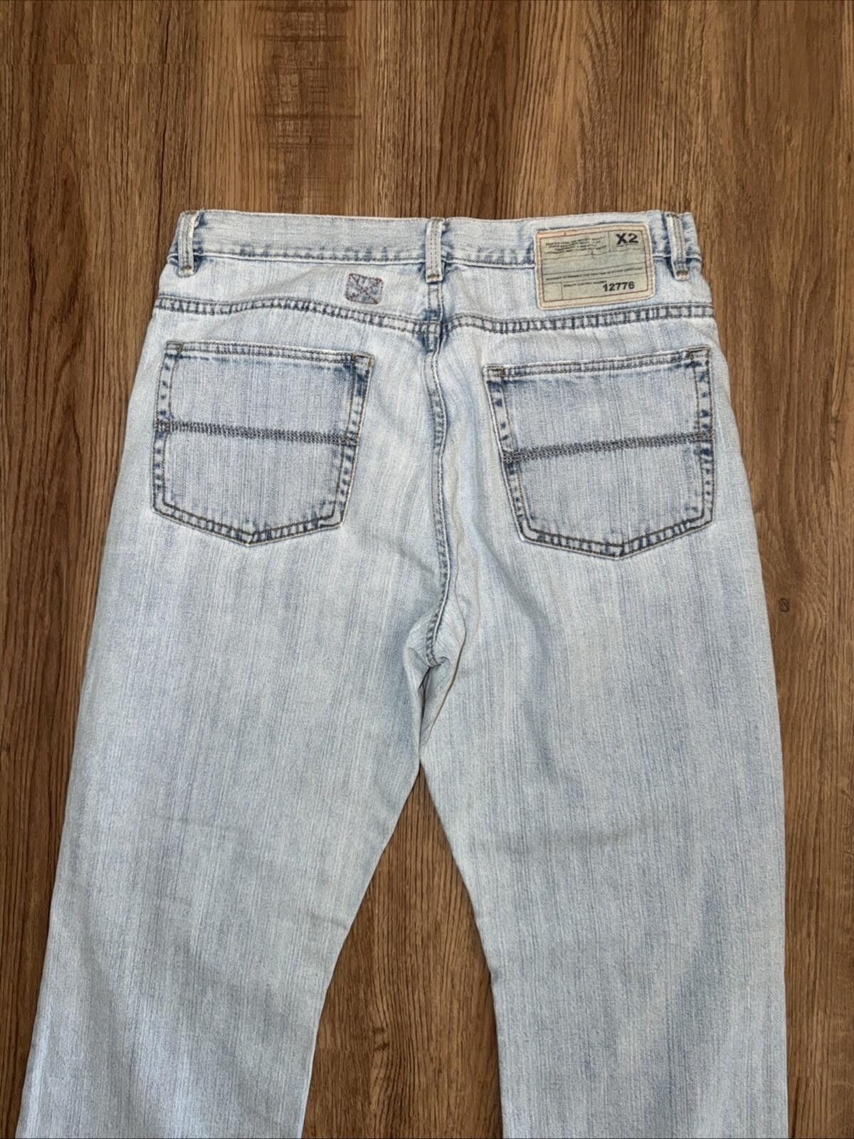 X2 Vtg Y2K X2 Jeans Men Loose Bootcut Blue 34x32 M42 Size US 34 / EU 50 - 11 Thumbnail