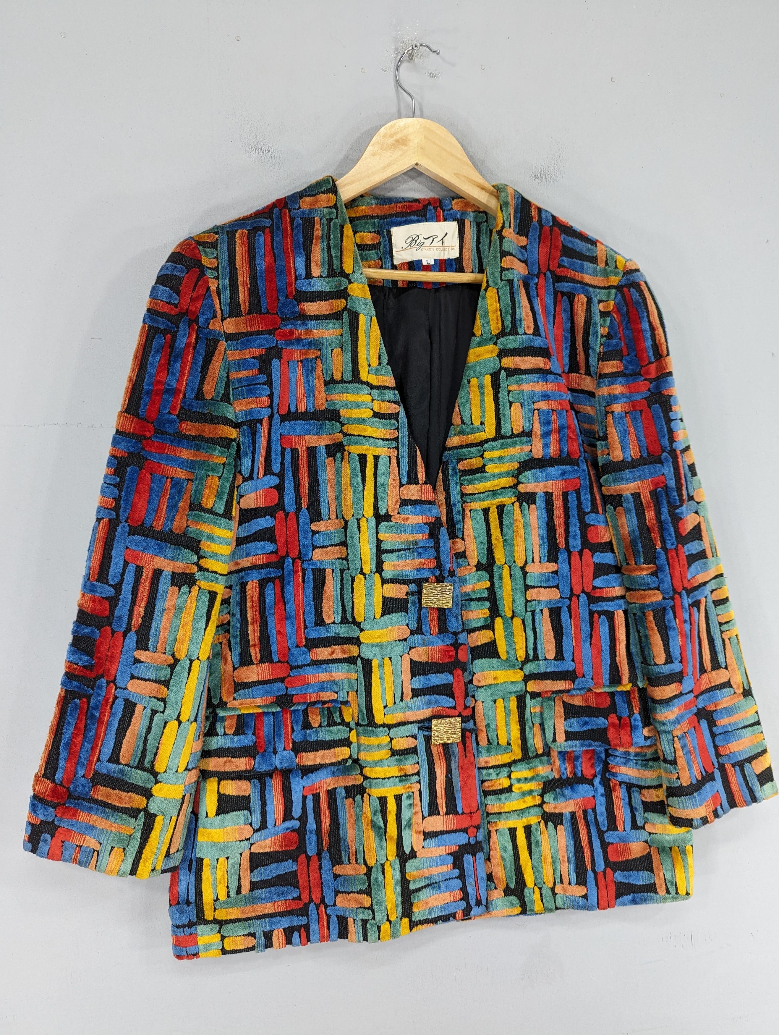 🔥RARE🔥Vintage Unbrand Multicolor Blazer Style Jacket