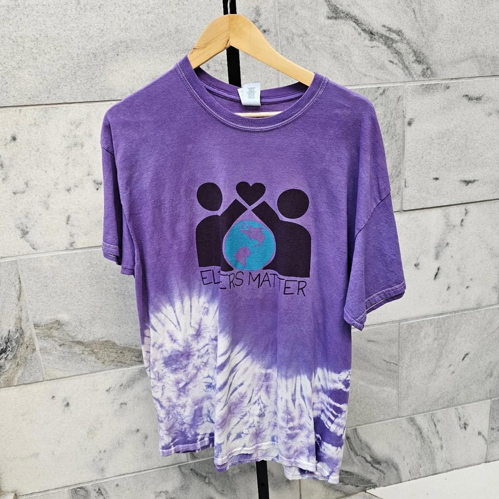 Other Elders Matter White and Purple Tie-Dye T-shirt Size US XL / EU 56 / 4 - 1 Thumbnail