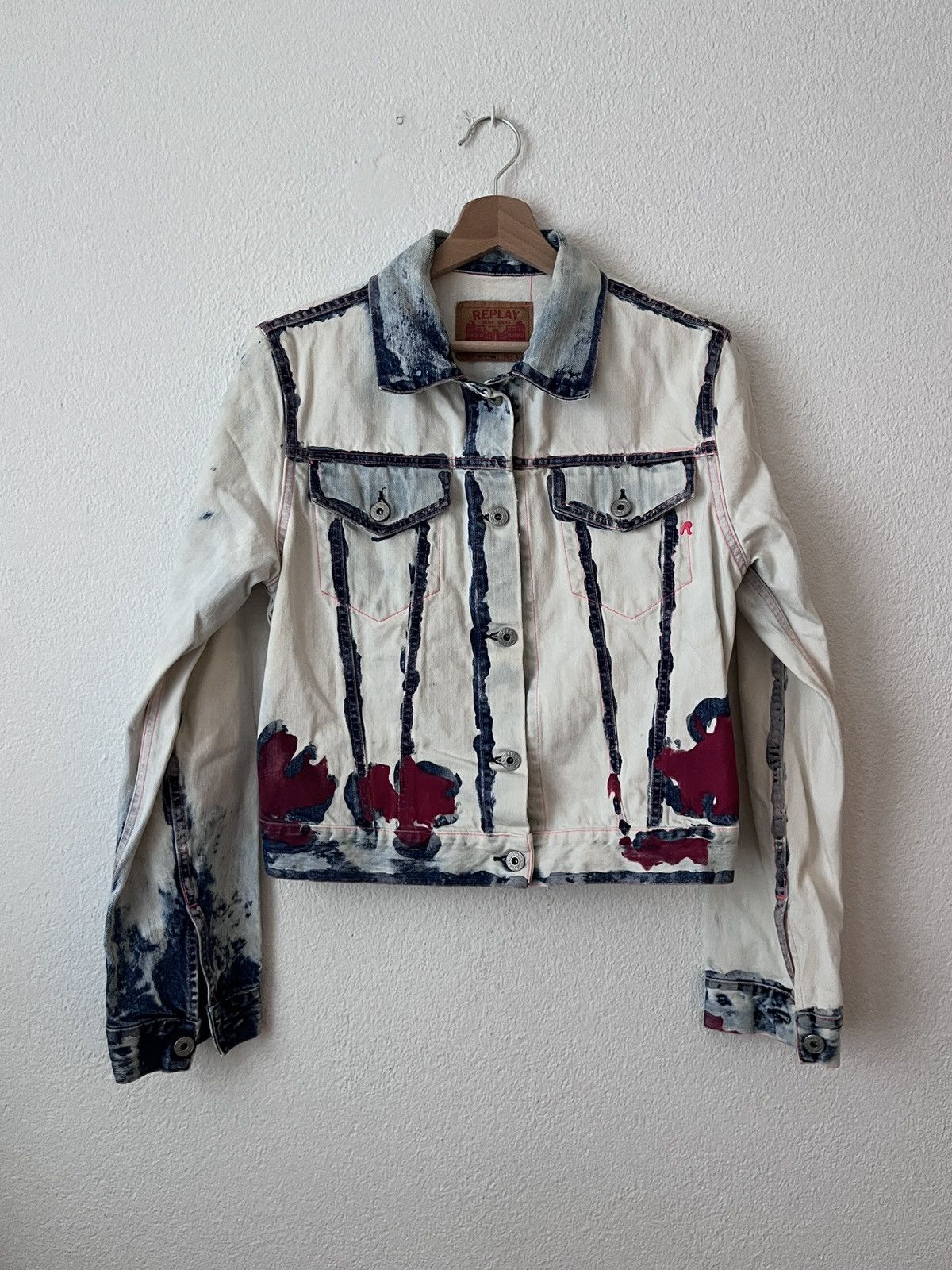 Replay Y2K Replay denim jacket RARE S/M Size M / US 6-8 / IT 42-44 - 7 Thumbnail