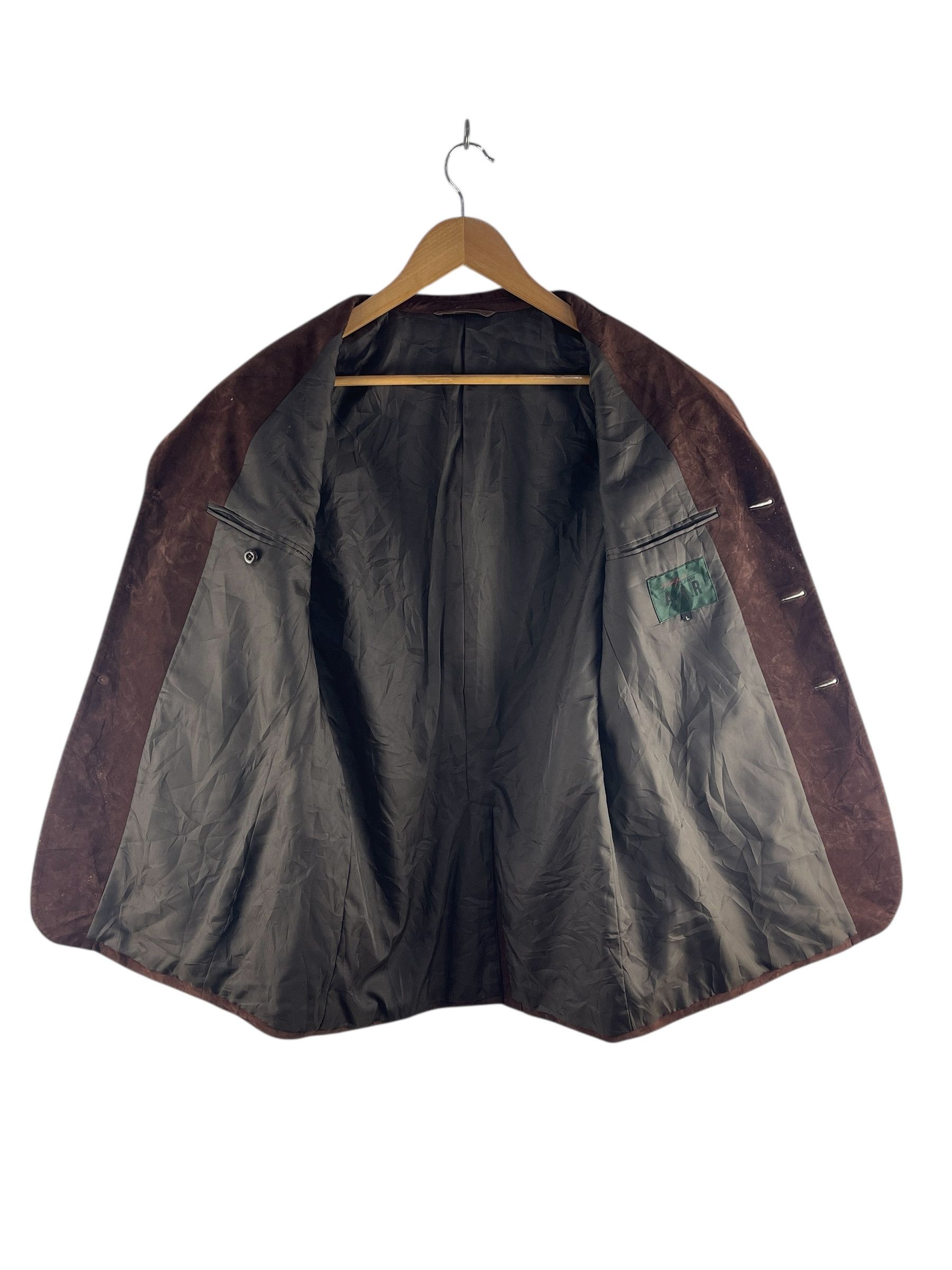 Yohji Yamamoto A.A.R Yohji Yamamoto Rayon Flock Blazer Brown Early by Yohji Size US L / EU 52-54 / 3 - 3 Thumbnail
