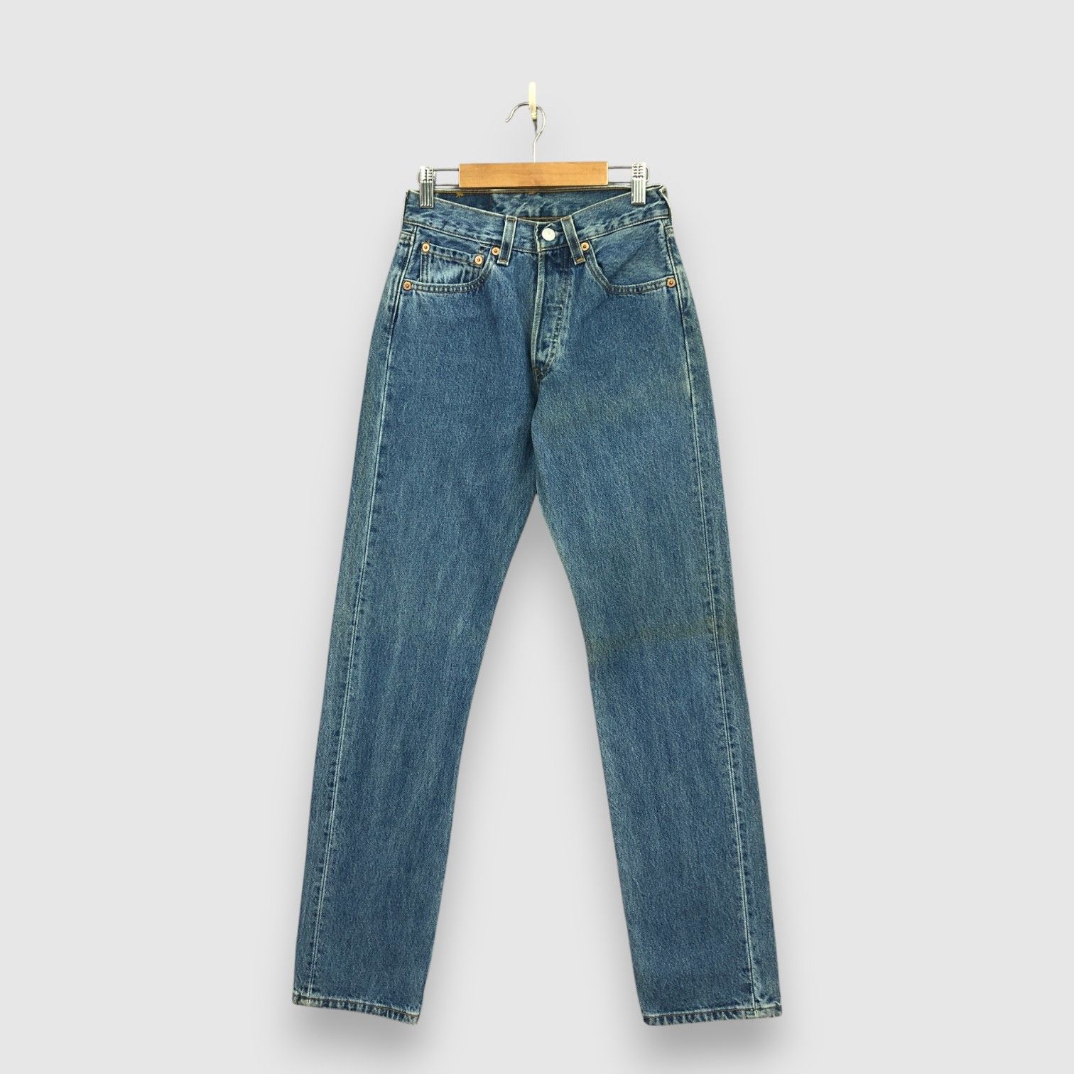 Levi's Vintage 90s Levis 501 Stone Wash Jeans Levi's Faded Denim Size 24" / US 00 / IT 34 - 1 Thumbnail