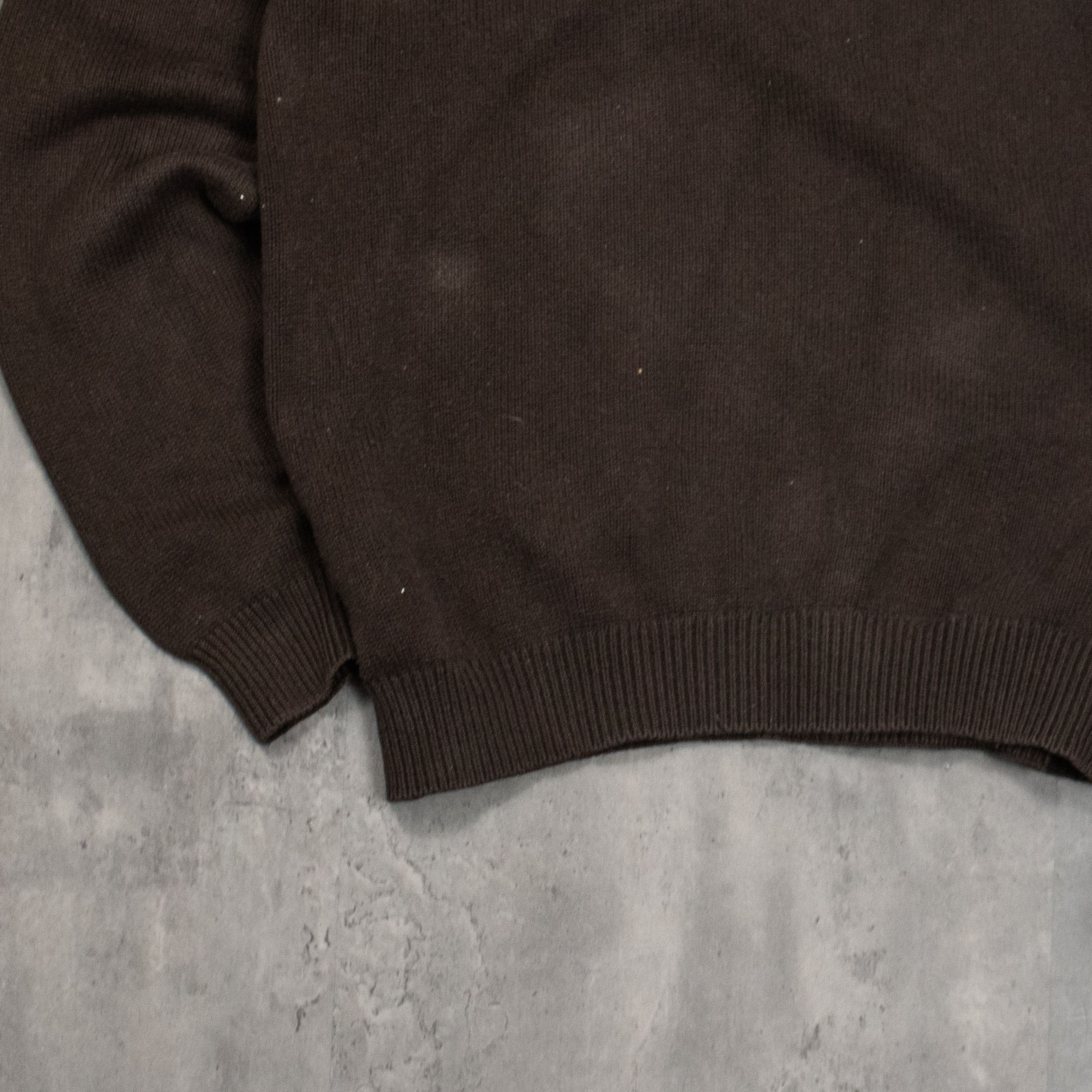 Tommy Hilfiger Y2K 00's Tommy Hilfiger Dirt Brown Knitted Crewneck Sweater Size US M / EU 48-50 / 2 - 8 Thumbnail