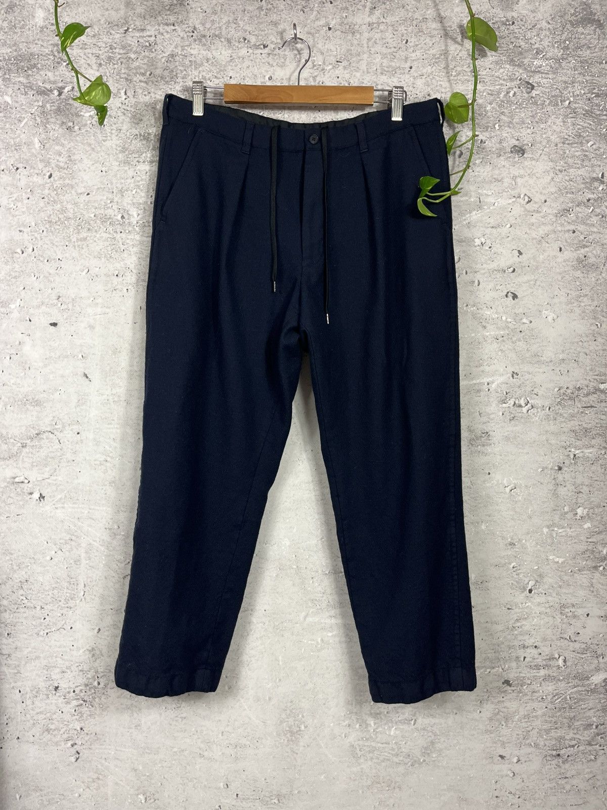 Japanese Brand × United Arrows United Arrows Green Label Relaxing Wool Casual Pants Size US 34 / EU 50 - 2 Thumbnail