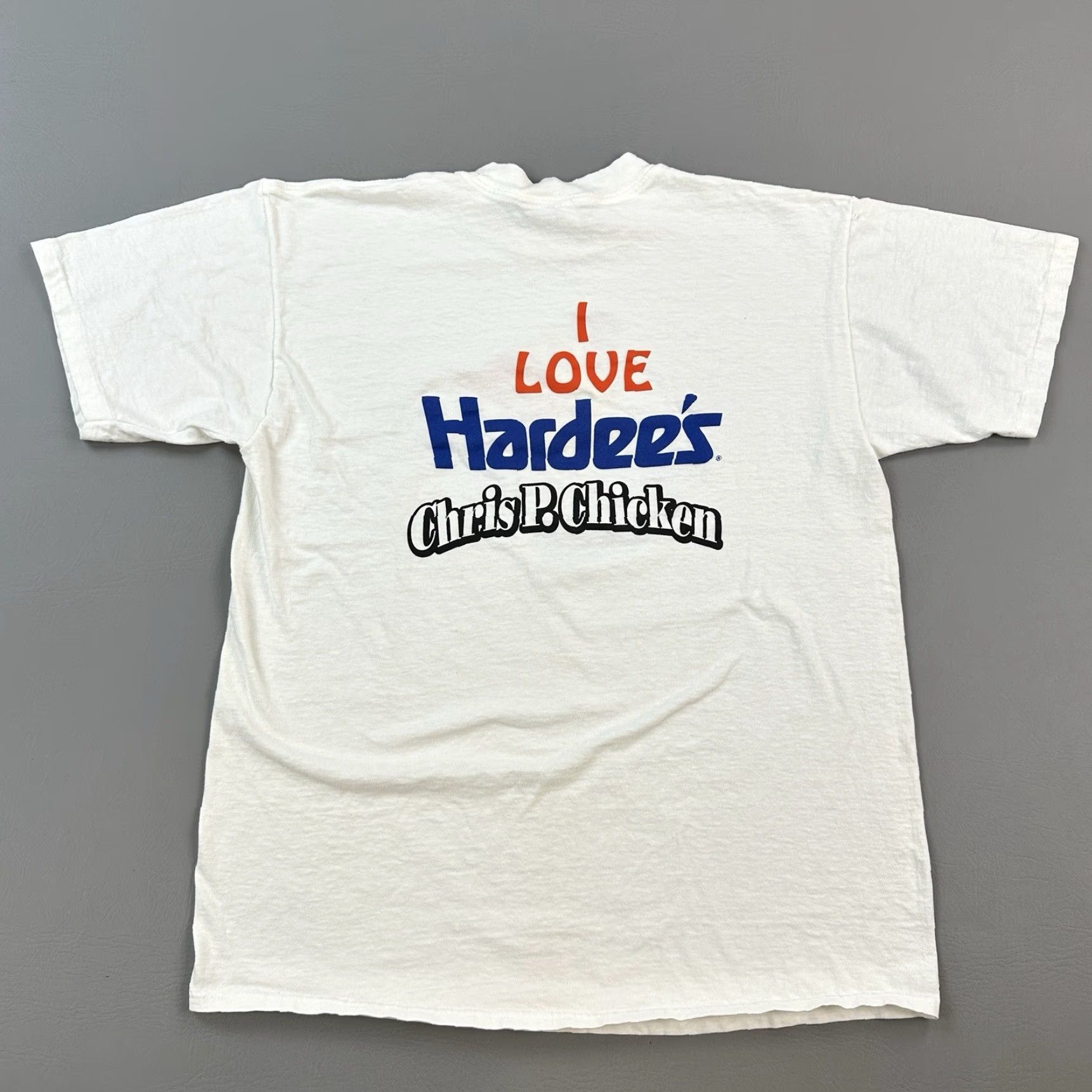 Vintage VINTAGE Hardees Shirt Mens XL White Chris P Chicken Single Stitch USA Made 90s Shirt Size US XL / EU 56 / 4 - 7 Thumbnail