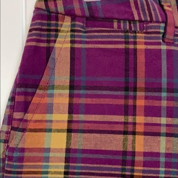 Other A New Day Purple Plaid Stretch Shorts 4 Size 27" / US 4 / IT 40 - 3 Thumbnail