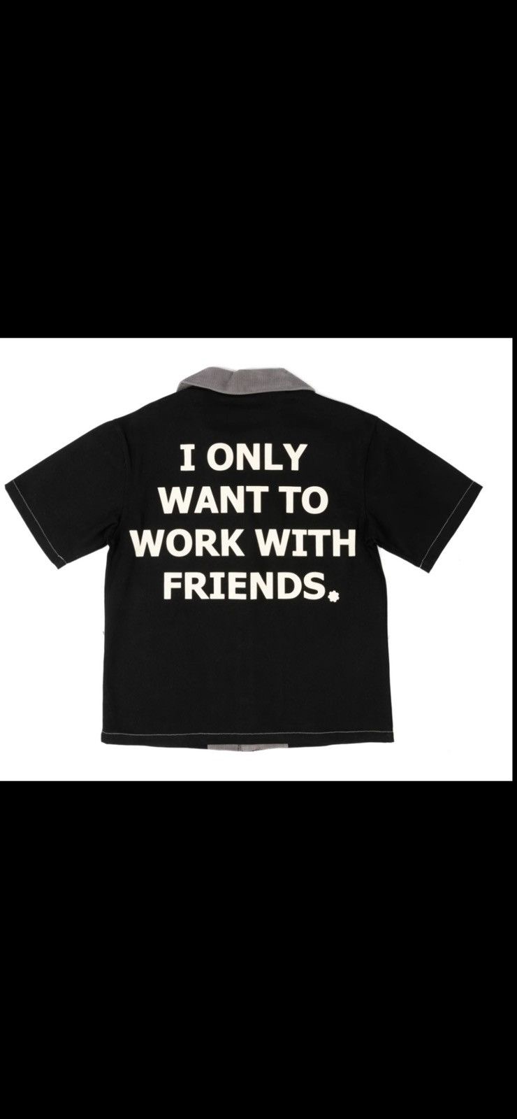 Hypebeast Women’s BLACK LUX "Hér" WORKSHIRT Size Small Size S / US 4 / IT 40 - 4 Thumbnail