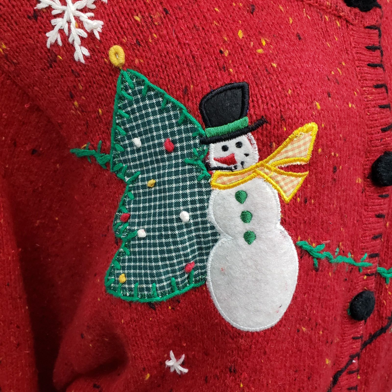 Vintage Victoria Jones Cardigan Sweater 2XL Holiday Ugly Christmas Size XXL / US 16-18 / IT 52-54 - 10 Thumbnail