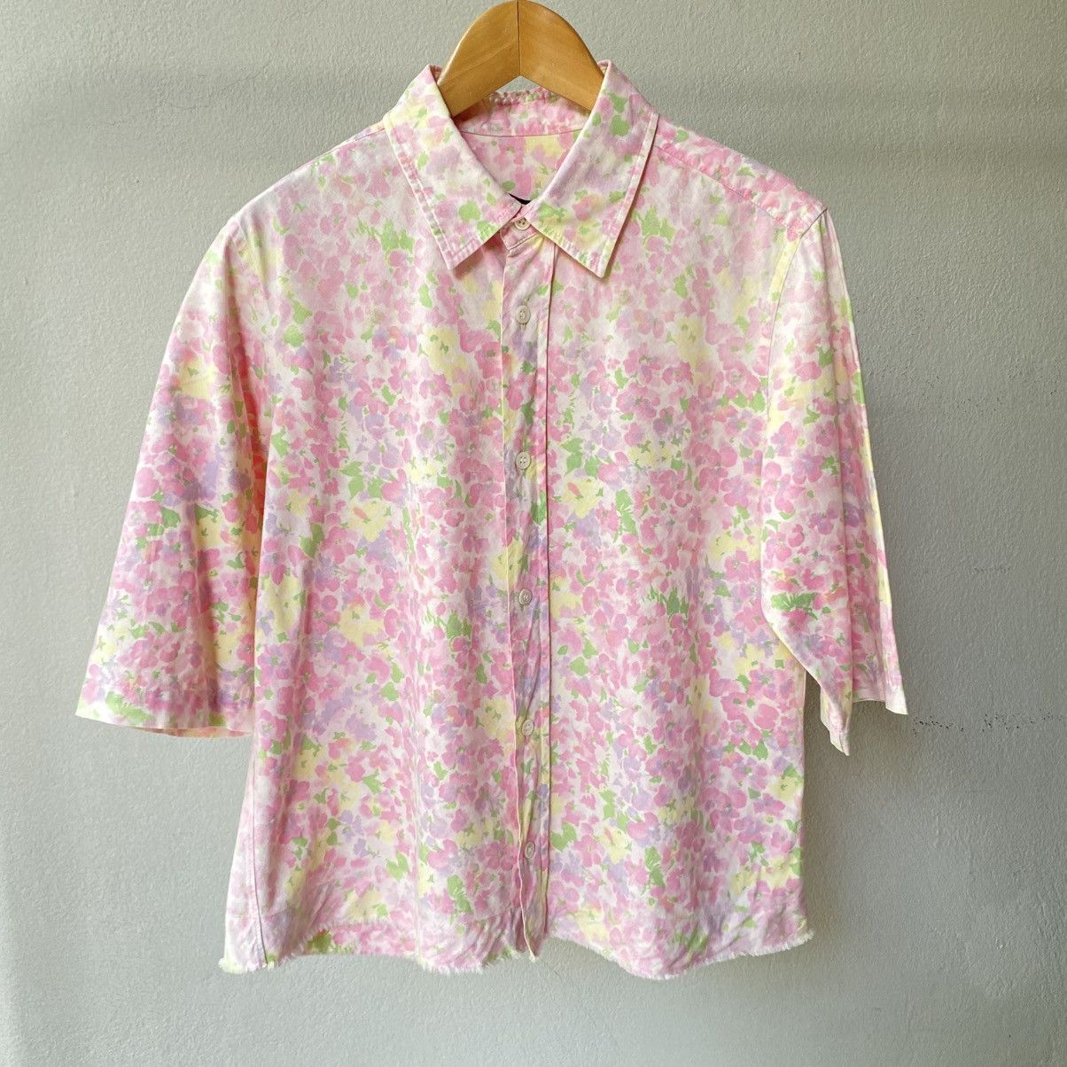 Comme des Garcons COMME des GARÇONS Pastel Floral Button Shirt Size M / US 6-8 / IT 42-44 - 3 Thumbnail