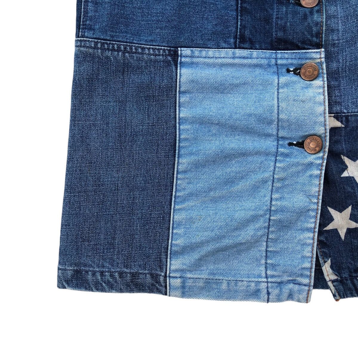 Hysteric Glamour Hysteric Glamour Patchwork Star Button Down Denim Skirt Size 30" / US 8 / IT 44 - 3 Thumbnail
