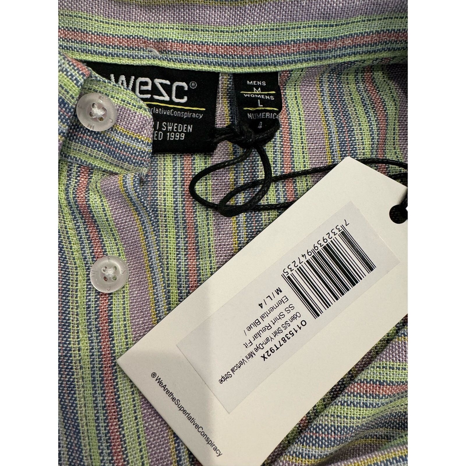 WeSC Wesc short sleeve button up Size US M / EU 48-50 / 2 - 2 Thumbnail