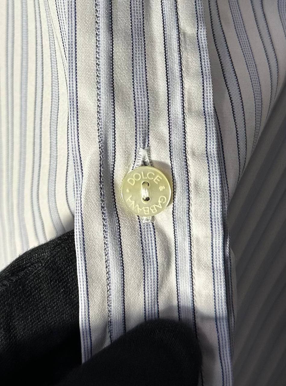 Dolce & Gabbana × Vintage Dolce Gabbana Dress Shirt Button up Striped Made In Italy Size US L / EU 52-54 / 3 - 2 Thumbnail