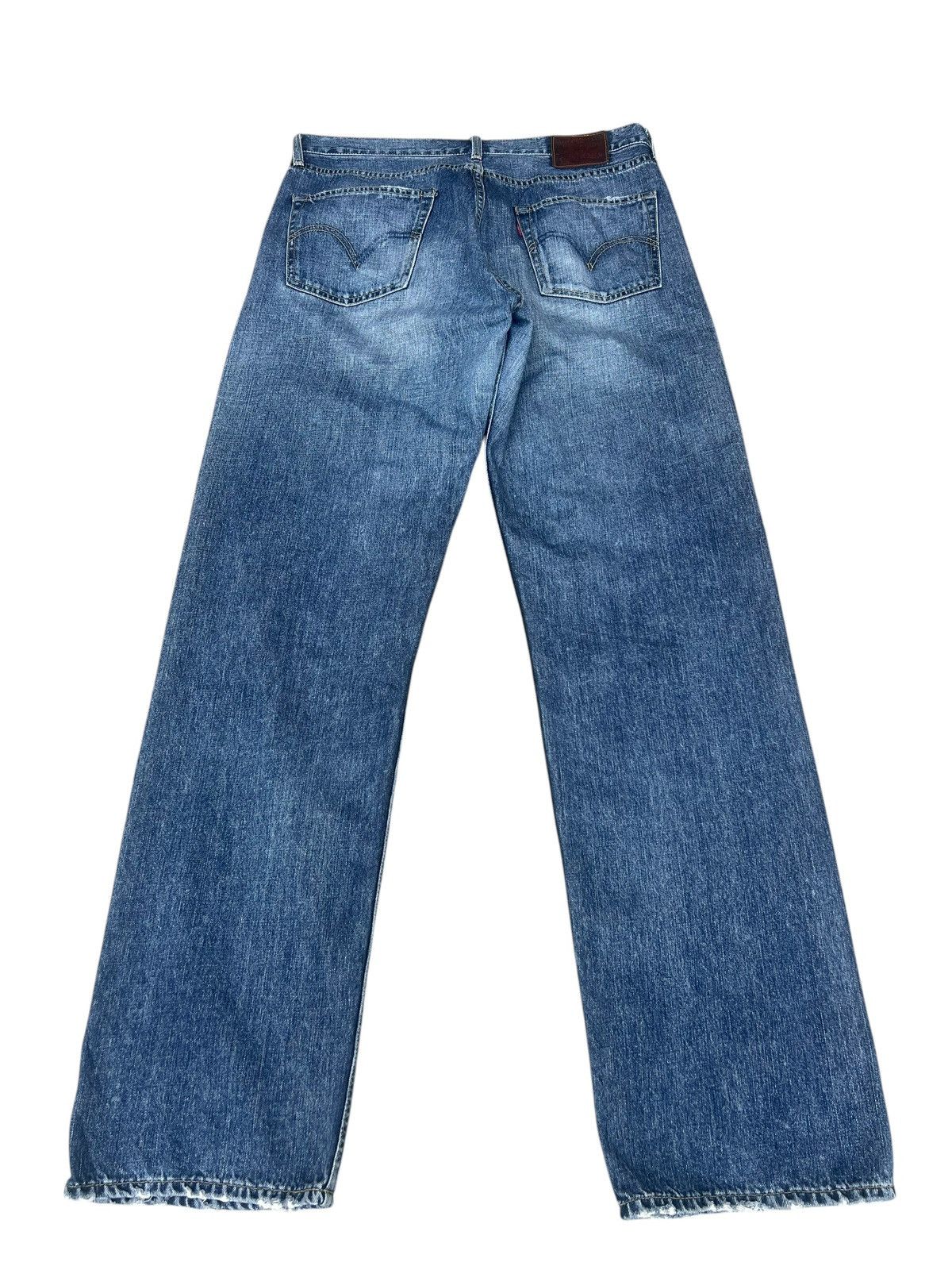 Levi's 2006 Levi’s 503 Leather Patch Distressed Faded Denim Jeans Size US 34 / EU 50 - 13 Thumbnail