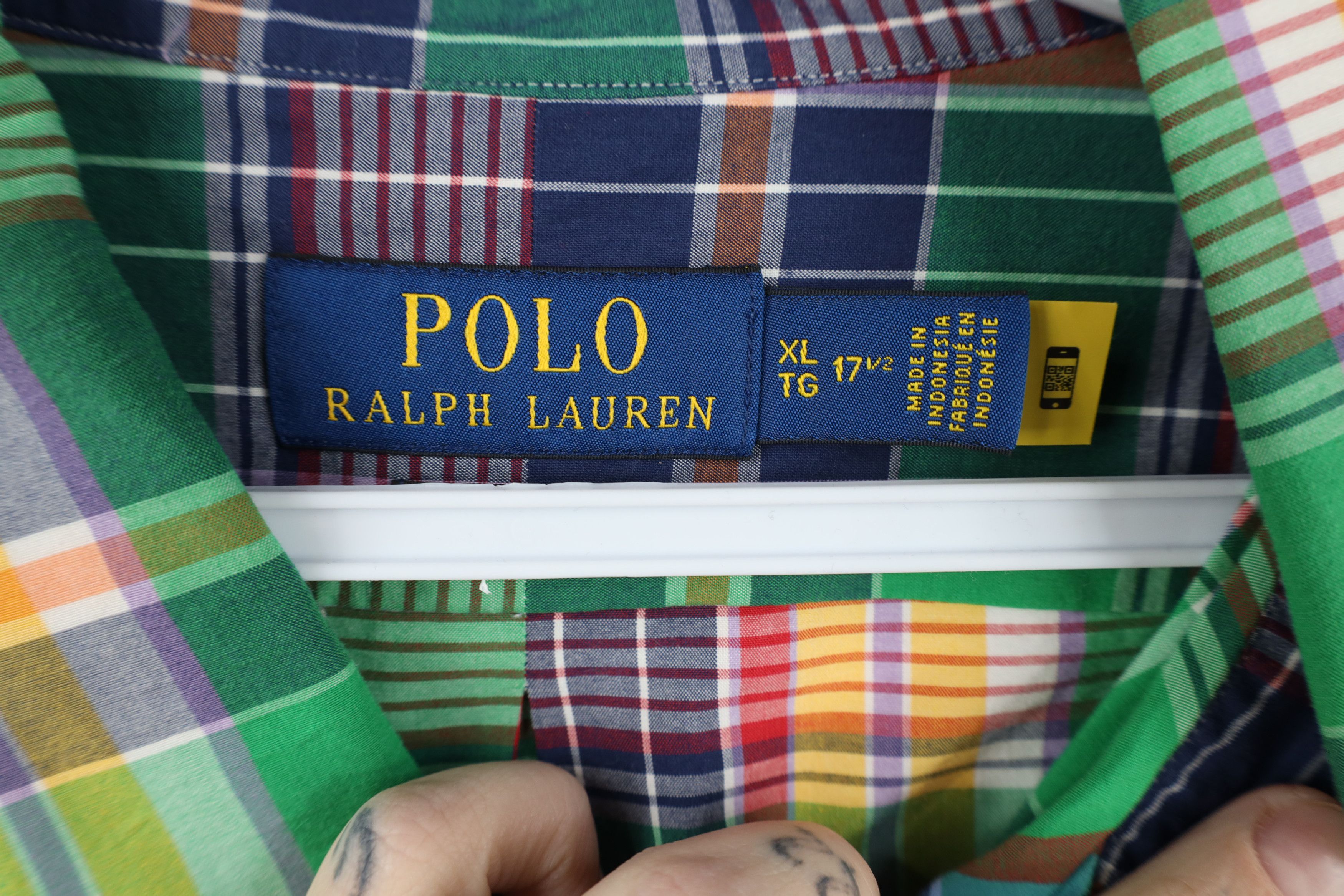 Ralph Lauren Ralph Lauren India Madras Plaid Collared Button Down Shirt Size US XL / EU 56 / 4 - 6 Thumbnail