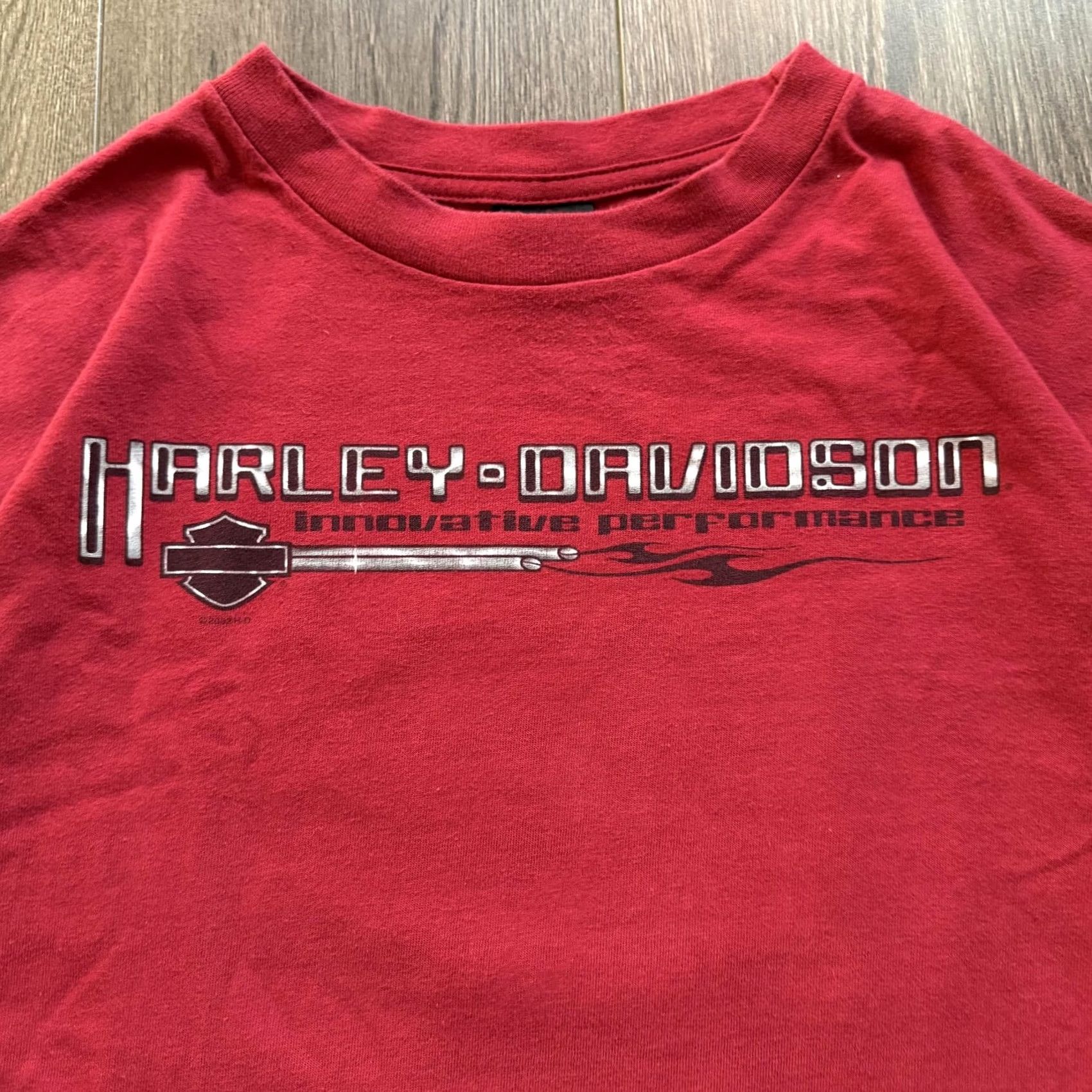 Harley Davidson VINTAGE Harley-Davidson Shirt Mens Large Red Eagle Biker Tee 90s Style Front Back Graphic Logo Shirt Size US L / EU 52-54 / 3 - 4 Thumbnail
