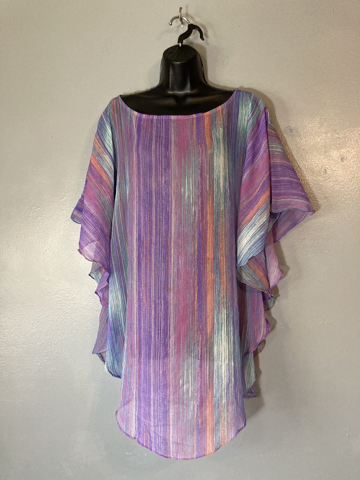 Other Echo colorful sheer poncho blouse cover up Size M / US 6-8 / IT 42-44 - 1 Thumbnail