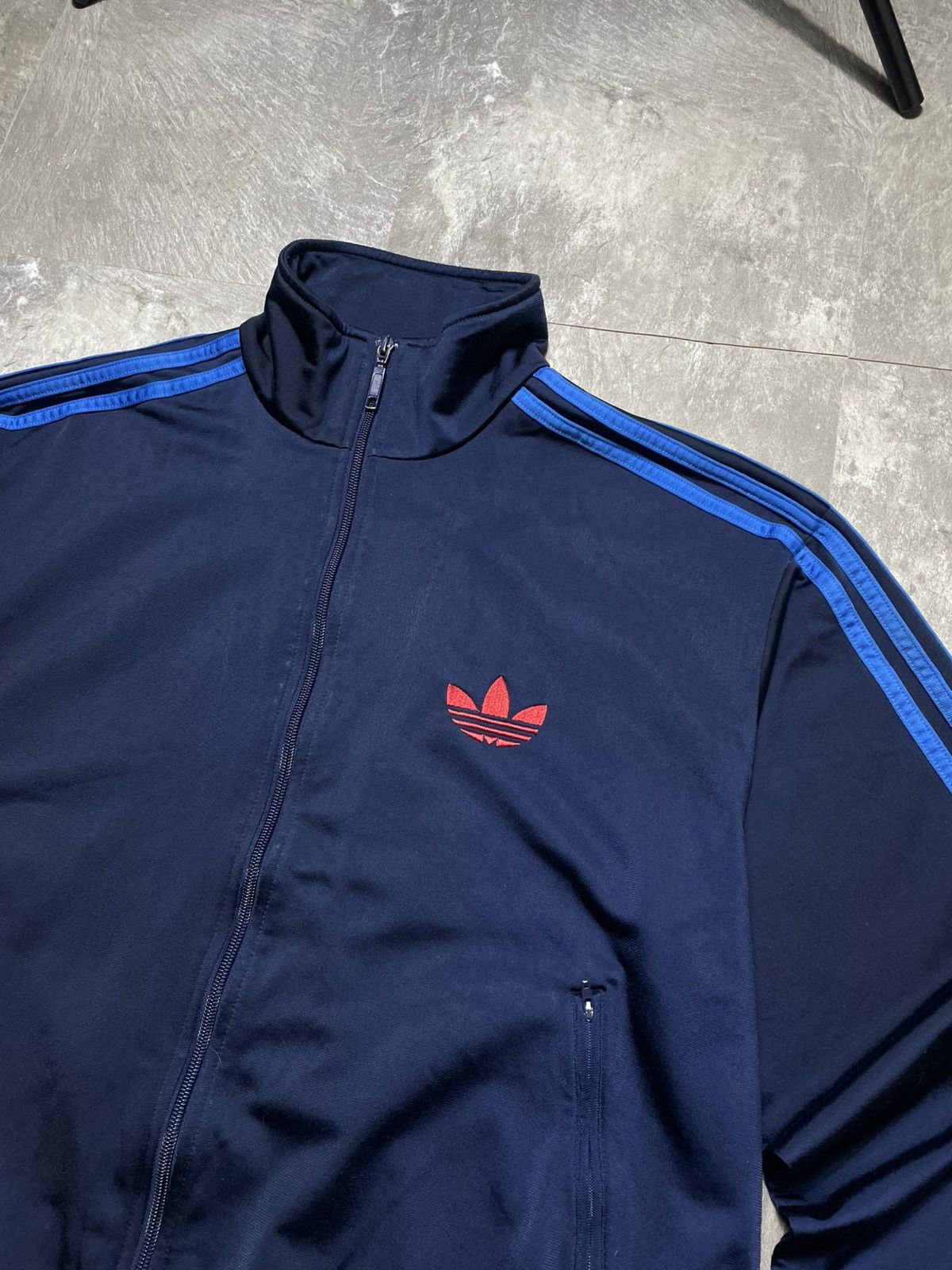 Adidas Vintage Adidas Track Jacket 00s Balenciaga Style. Y2K blue Size US L / EU 52-54 / 3 - 2 Thumbnail