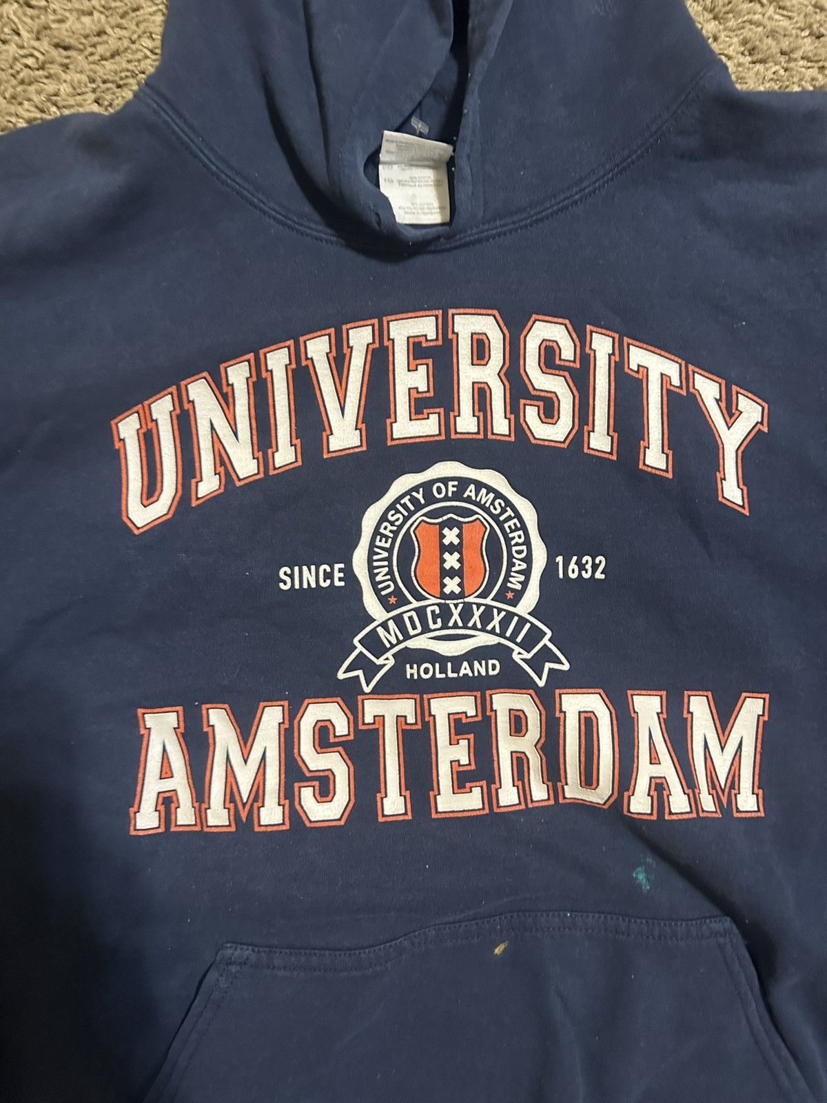 Puma × Vintage vintage NCAA Amsterdam University hoodie 90s size XL Size US XL / EU 56 / 4 - 2 Thumbnail