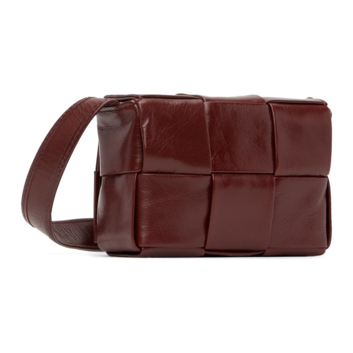 Bottega Veneta BOTTEGA VENETA Candy Cassette burgundy leather mini bag Size ONE SIZE - 1 Thumbnail
