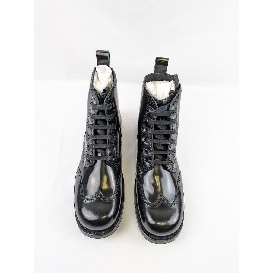 Bottega Veneta o1rshd1 Q:2 / Gloss Vinyl Wardrobe Ankle Boots in Black Size US 11 / EU 44 - 16 Thumbnail