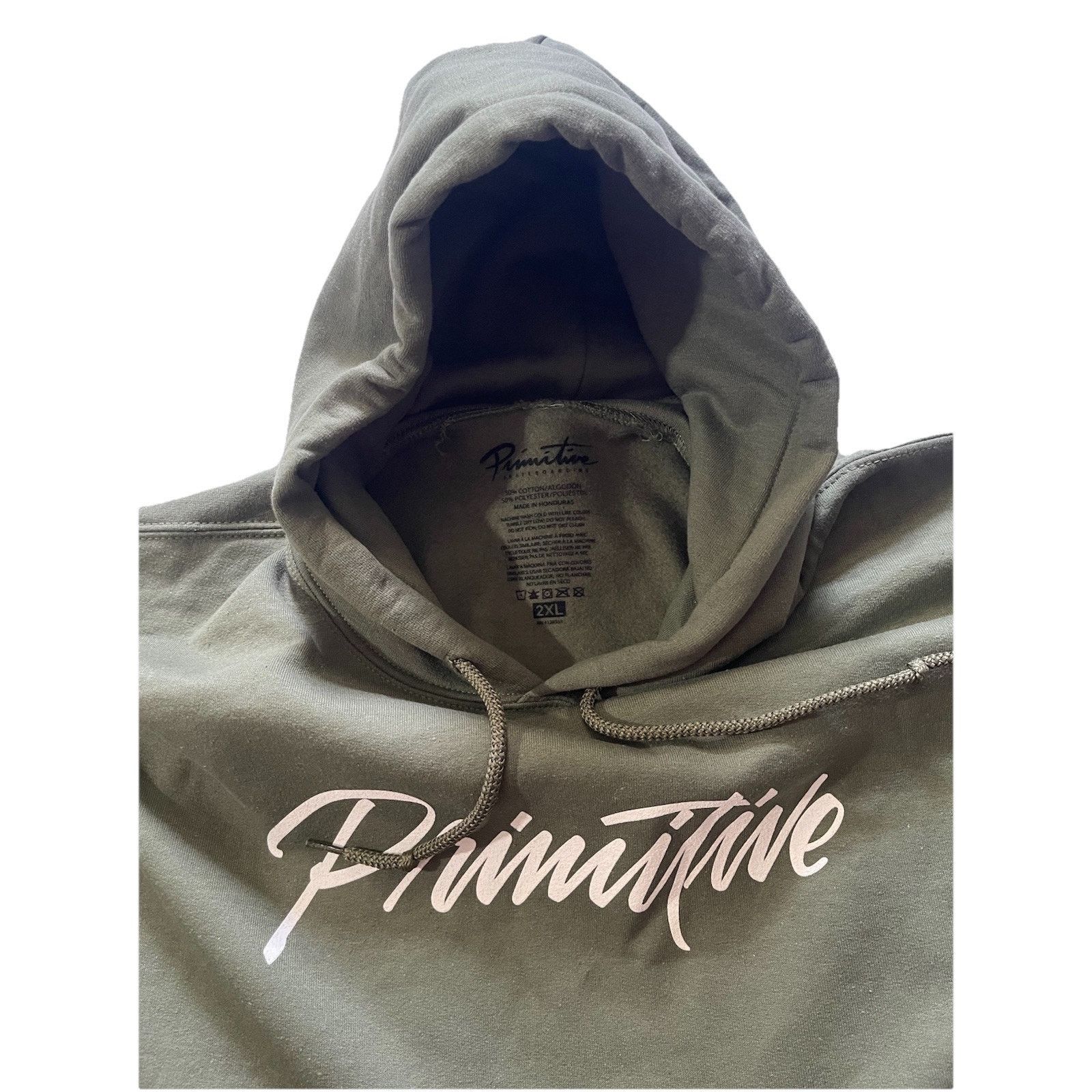 Primitive NEW Primitive Skateboarding Hoodie Olive Pullover Spellout Size US XXL / EU 58 / 5 - 3 Thumbnail