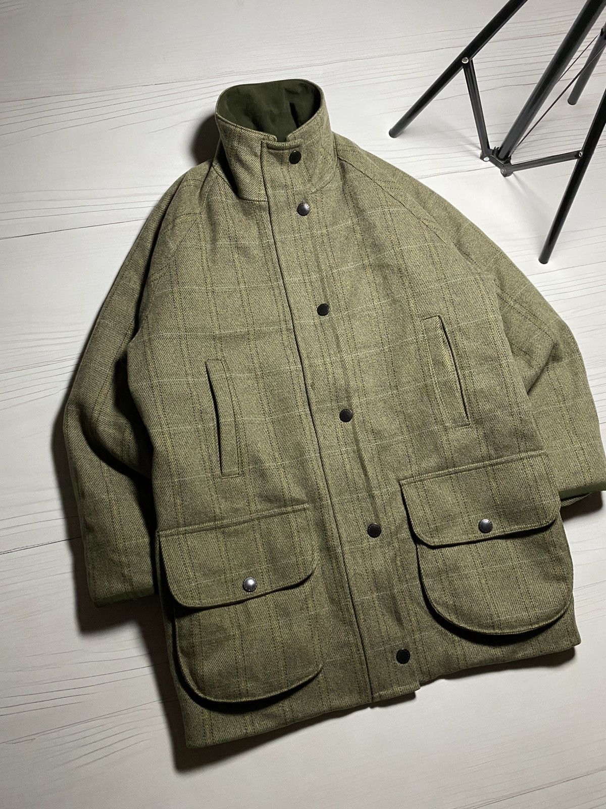 Barbour Vintage Rare Barbour Ladies Field Wool Tweed Jacket Size M / US 6-8 / IT 42-44 - 8 Thumbnail
