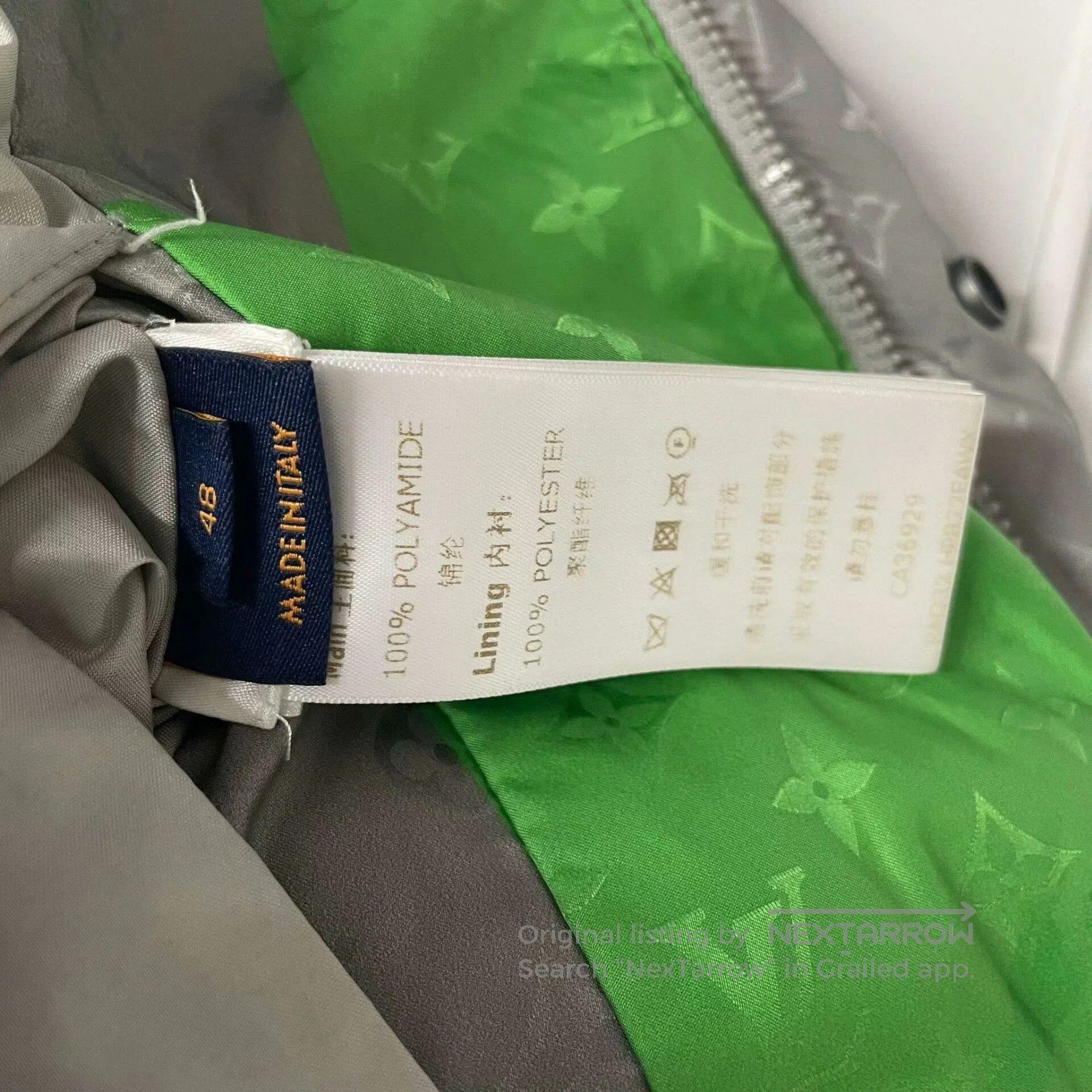 Louis Vuitton Louis Vuitton 23 Show Logo Print Hooded Down Jacket. Size US M / EU 48-50 / 2 - 4 Thumbnail