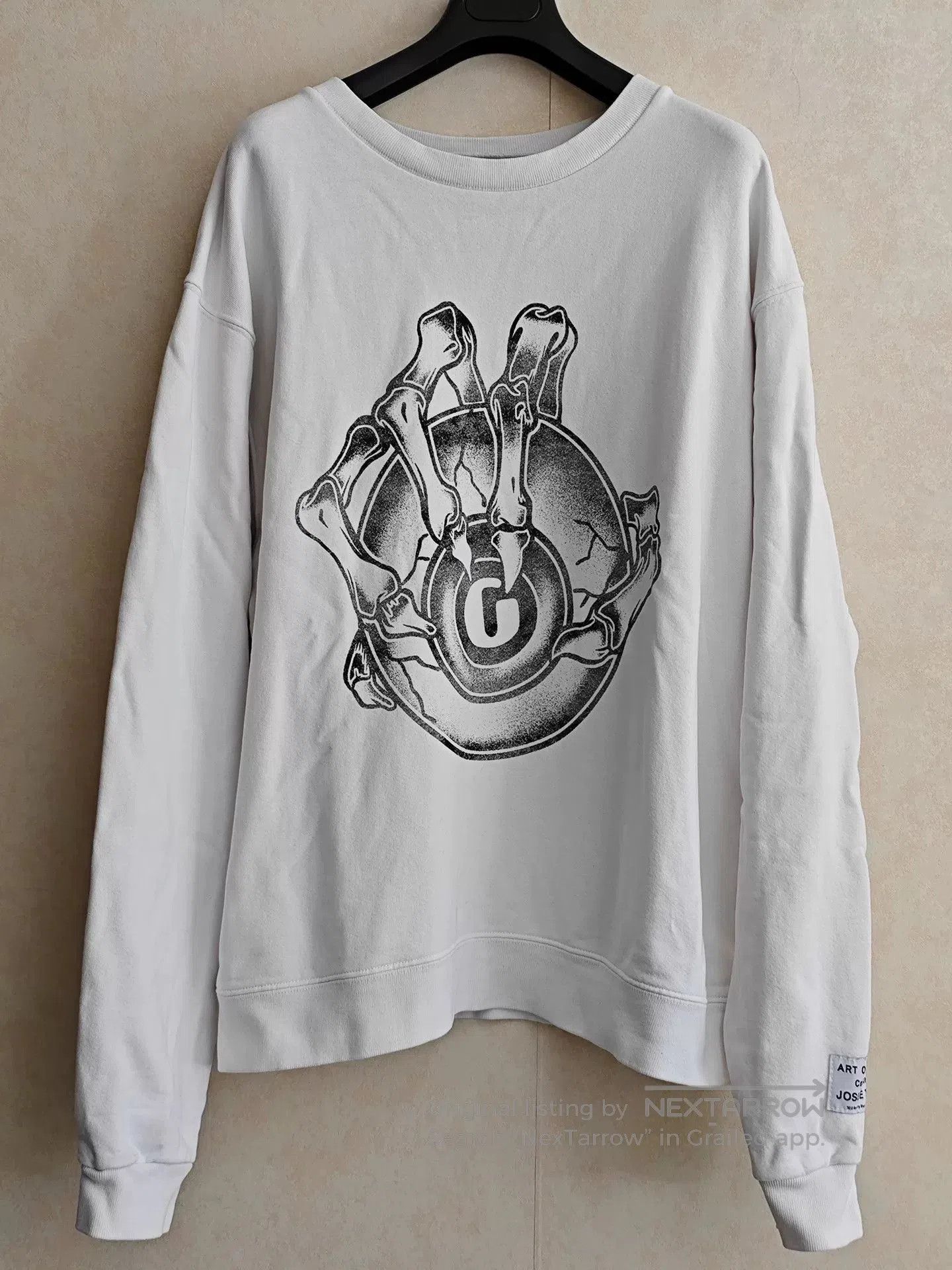Gallery Dept. Gallery Dept. White Devil Claw Print Sweatshirt. Size US XL / EU 56 / 4 - 1 Thumbnail