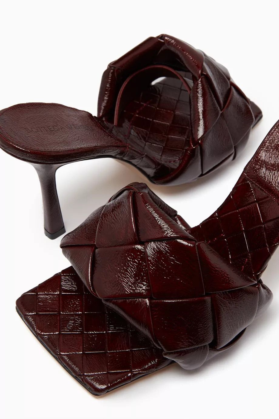 Bottega Veneta o1n1vont0125 Lido Mules in Burgundy Size US 8.5 / IT 38.5 - 5 Thumbnail