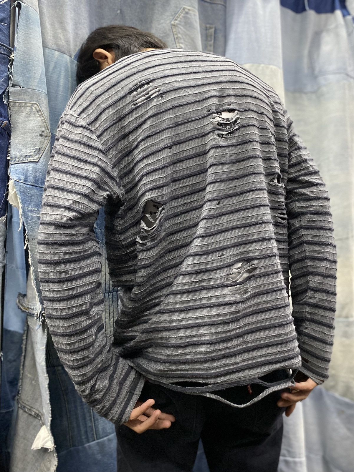 Beams Plus × Japanese Brand vintage beams heart distress longsleeve Size US M / EU 48-50 / 2 - 6 Thumbnail