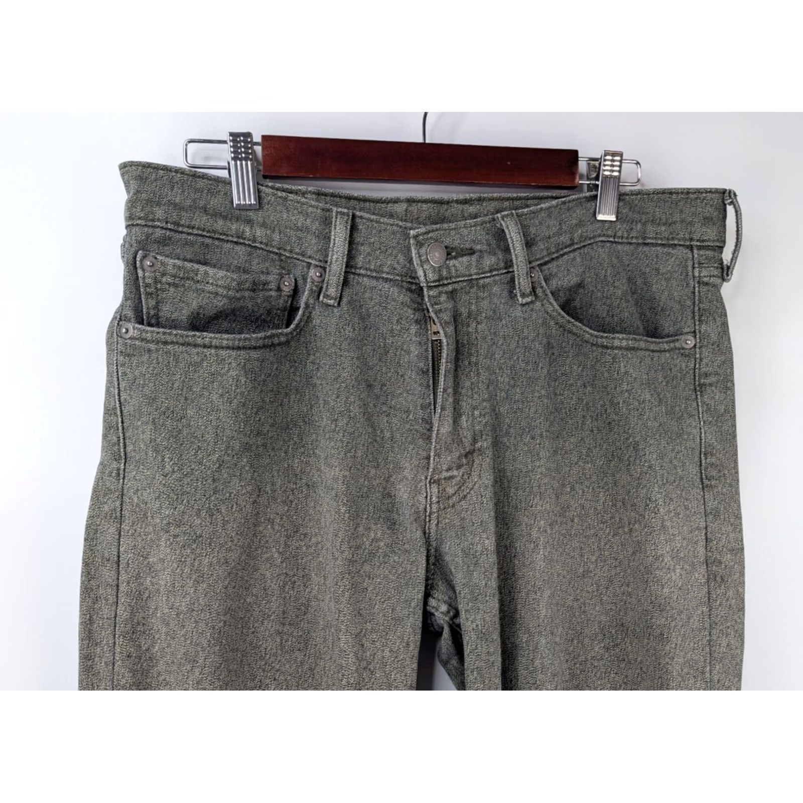 Levi's Levi's 511 Jeans Slim Straight 34x30 Green Gray Granite Denim Cotton Polyester Men Regular 5-Pocket Inseam 30 Size US 34 / EU 50 - 3 Thumbnail