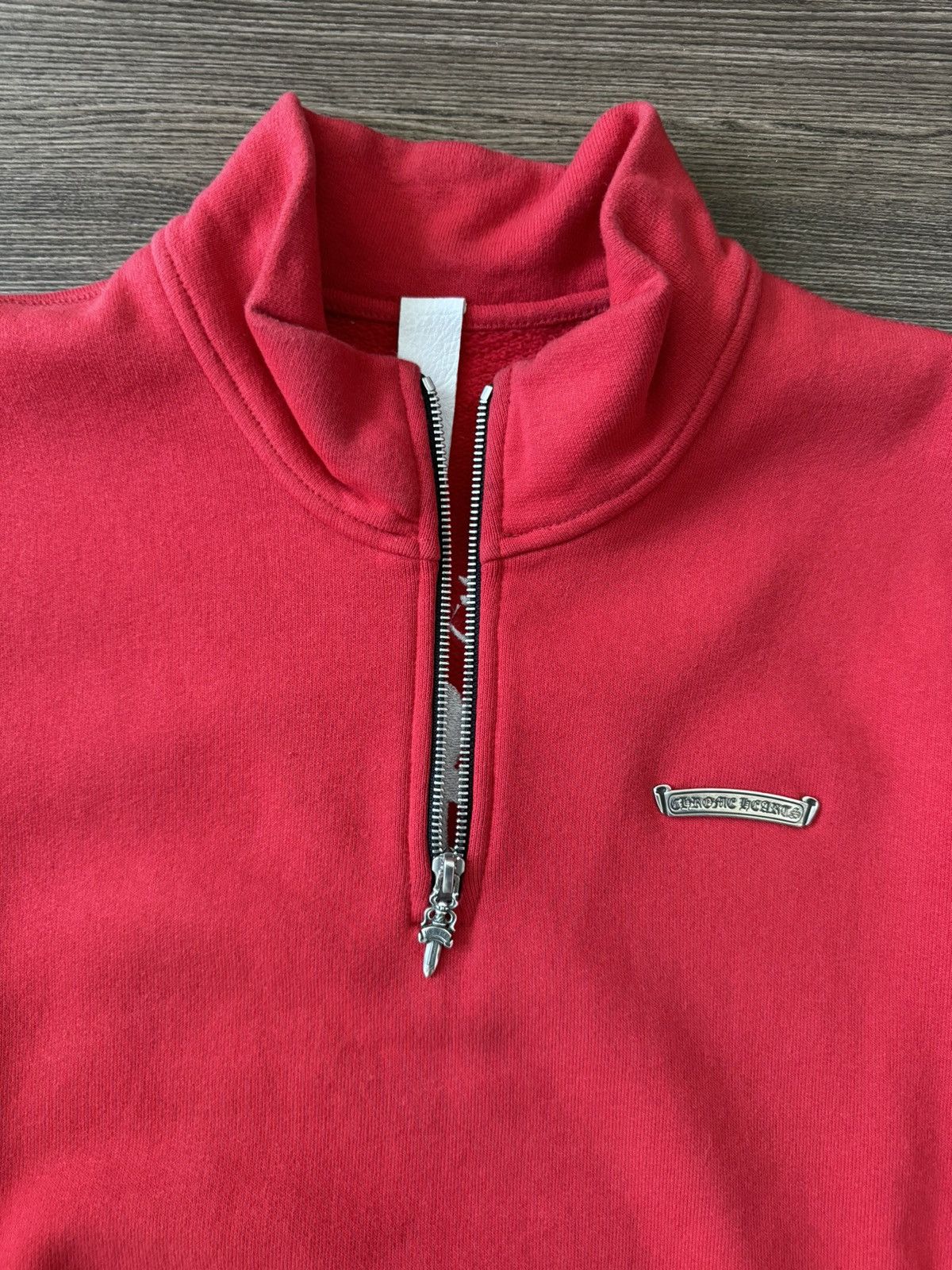 Chrome Hearts Chrome Hearts Red Hollywood Cross 1/4 Zip Sweater Size US M / EU 48-50 / 2 - 2 Thumbnail