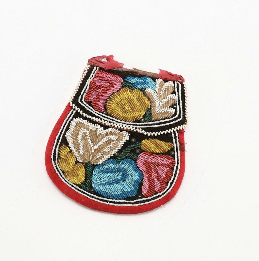Other 👜 Antique Floral Beaded Purse – Whiting & Davis, c.1910 Size ONE SIZE - 2 Thumbnail