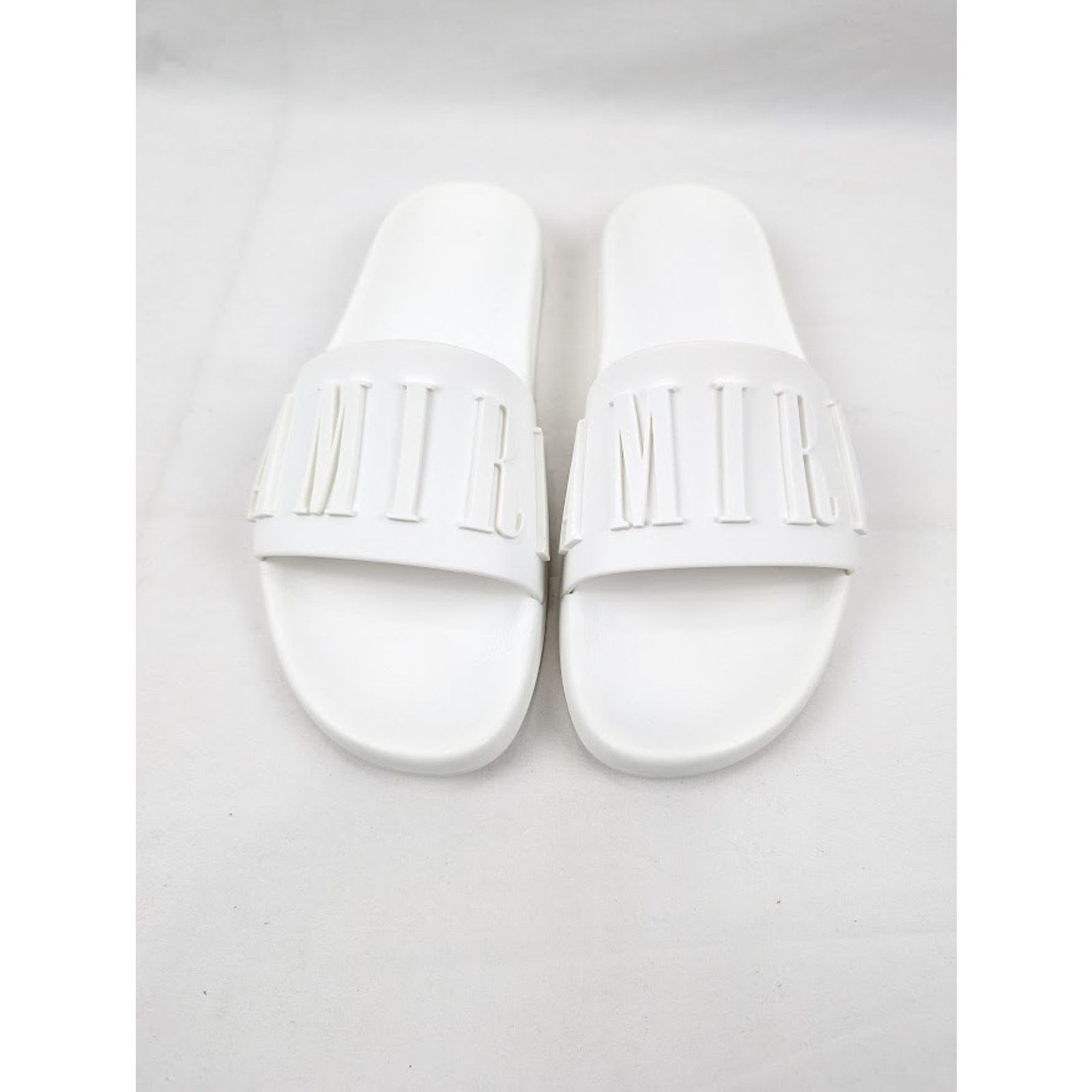 Amiri o1rshd1 Q:8 / Logo Pool Slide in White Size US 11 / EU 44 - 11 Thumbnail