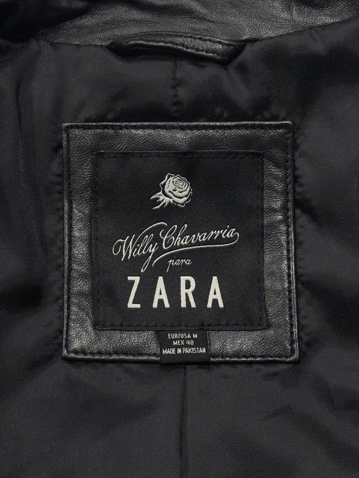 Willy Chavarria Willy Chavarria x Zara Cropped Fit Nappa Leather Jacket Size US M / EU 48-50 / 2 - 3 Thumbnail