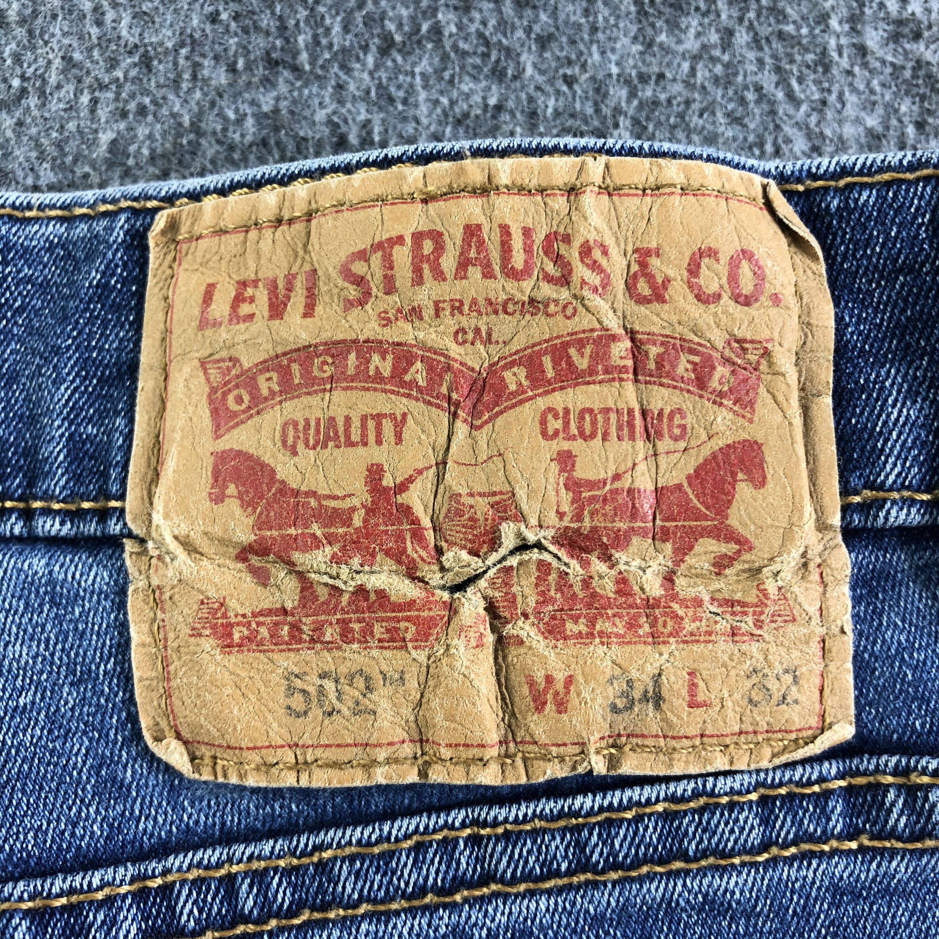 Levi's Vintage Blue Wash Levis 502 Jeans-J4337 Size US 34 / EU 50 - 5 Thumbnail